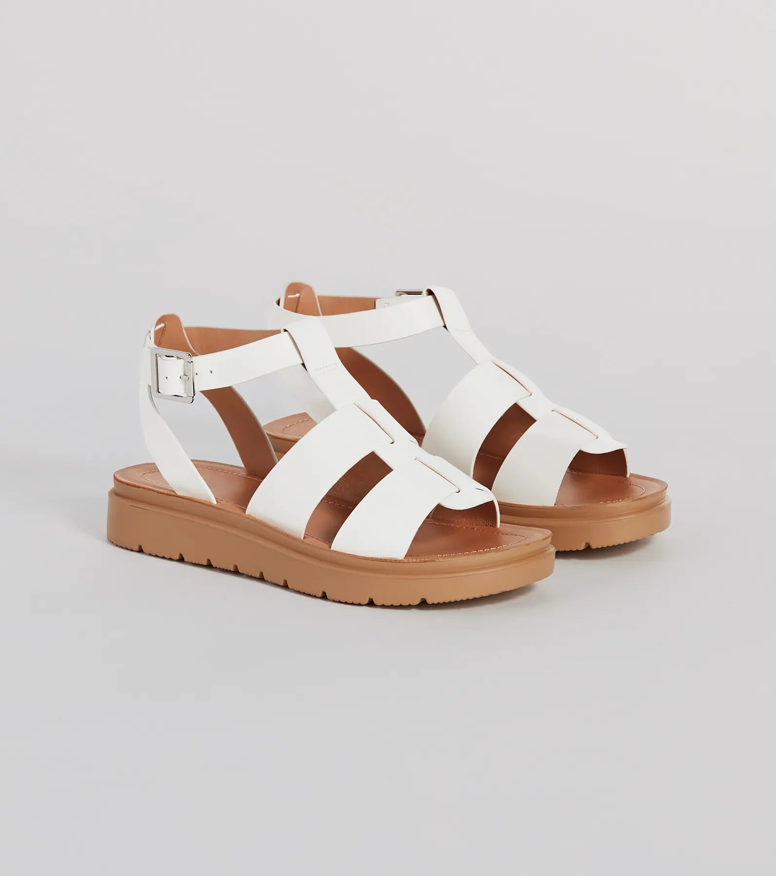 Next Level Gladiator Flat Platform Sandals