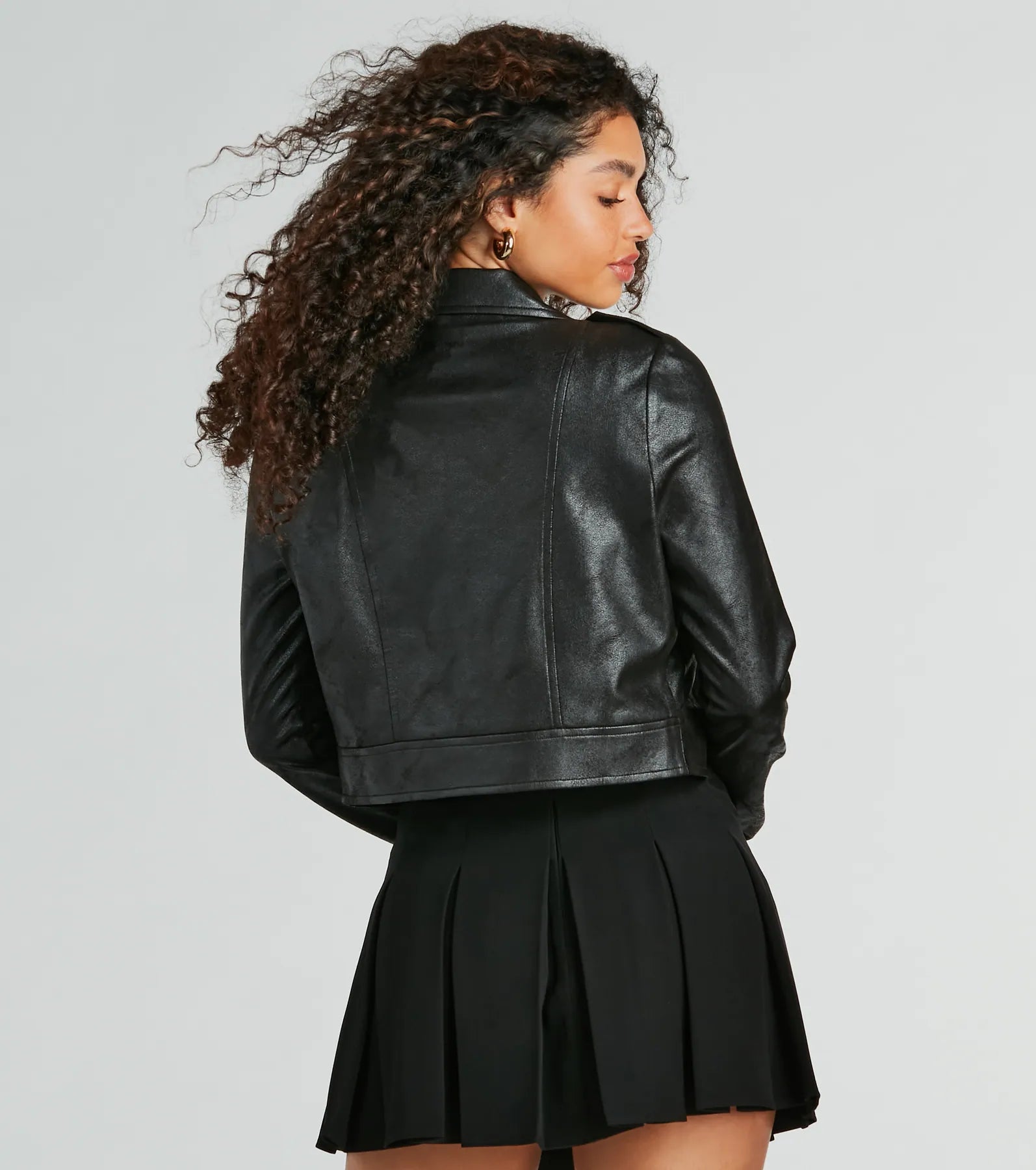 Ready For Fun Faux Suede Moto Jacket