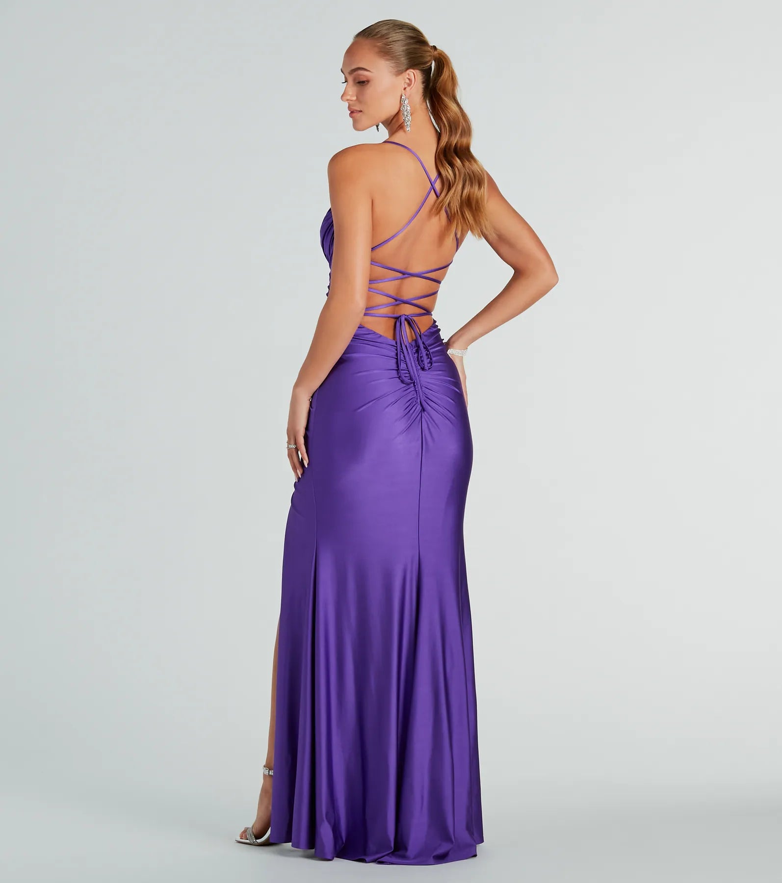 Marlena Formal Lace-Up Mermaid Long Dress