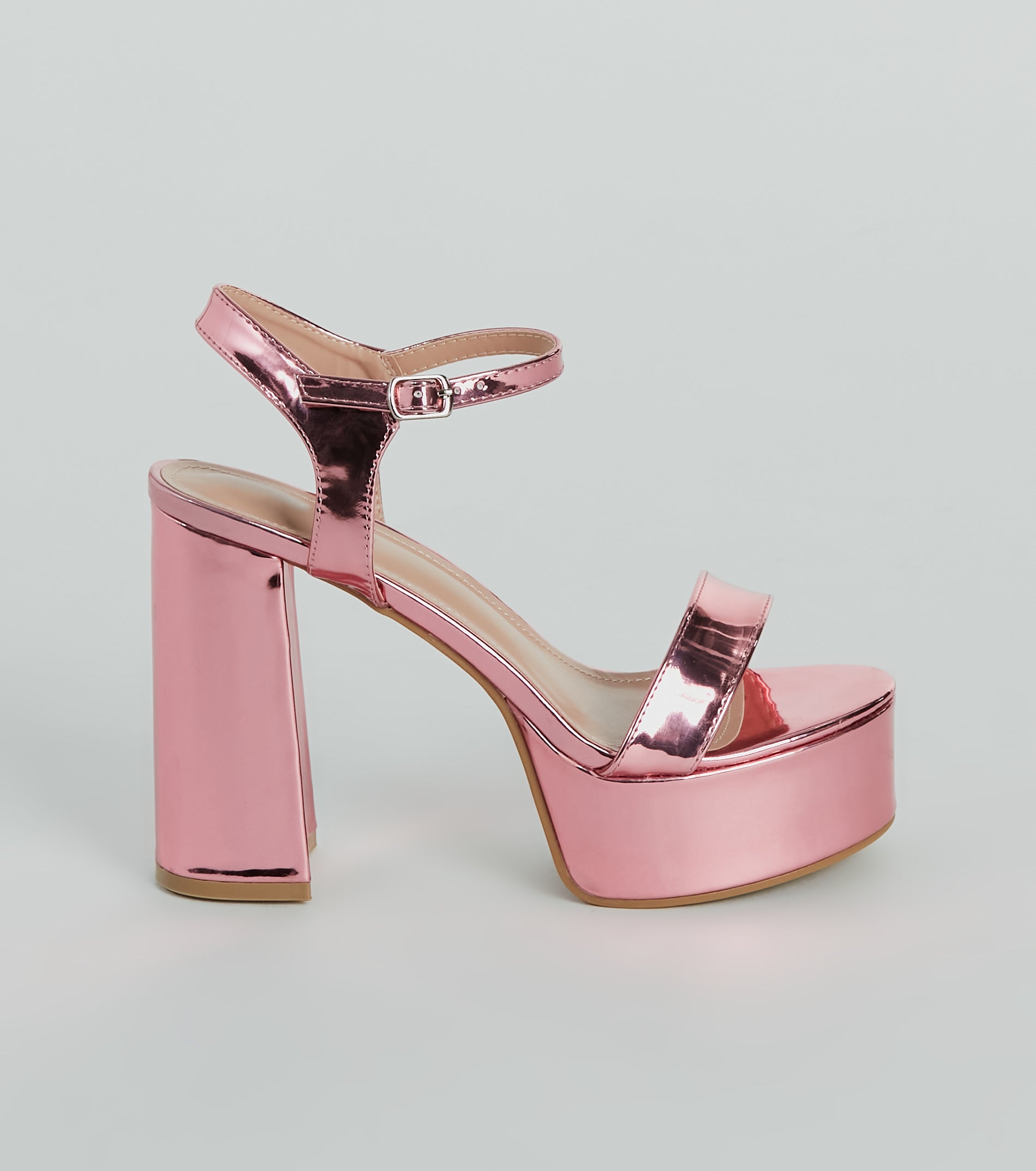 Plot Twist Patent Platform Block Heels