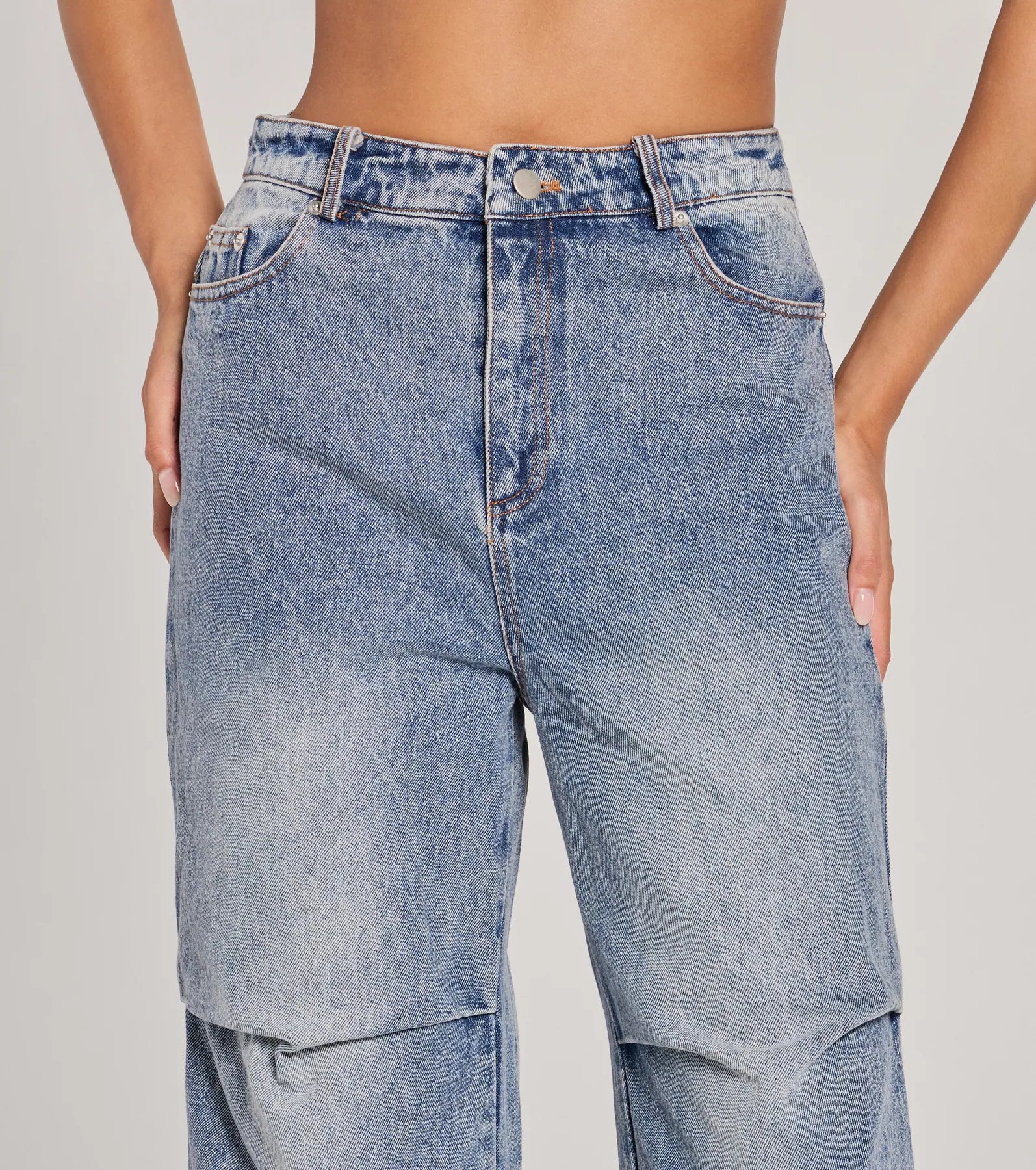 Stylish Journey High-Rise Straight-Leg Denim Jeans