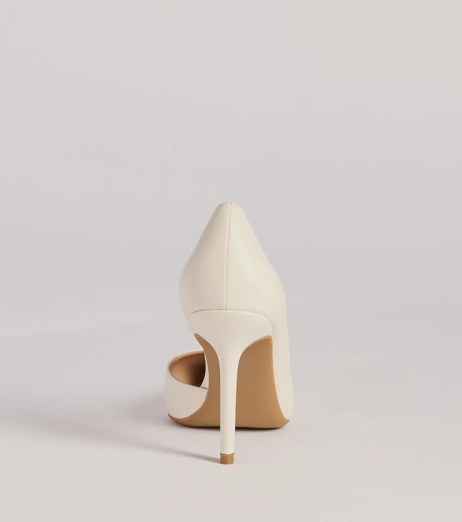 Classic Sleek Faux Leather Cutout Pumps