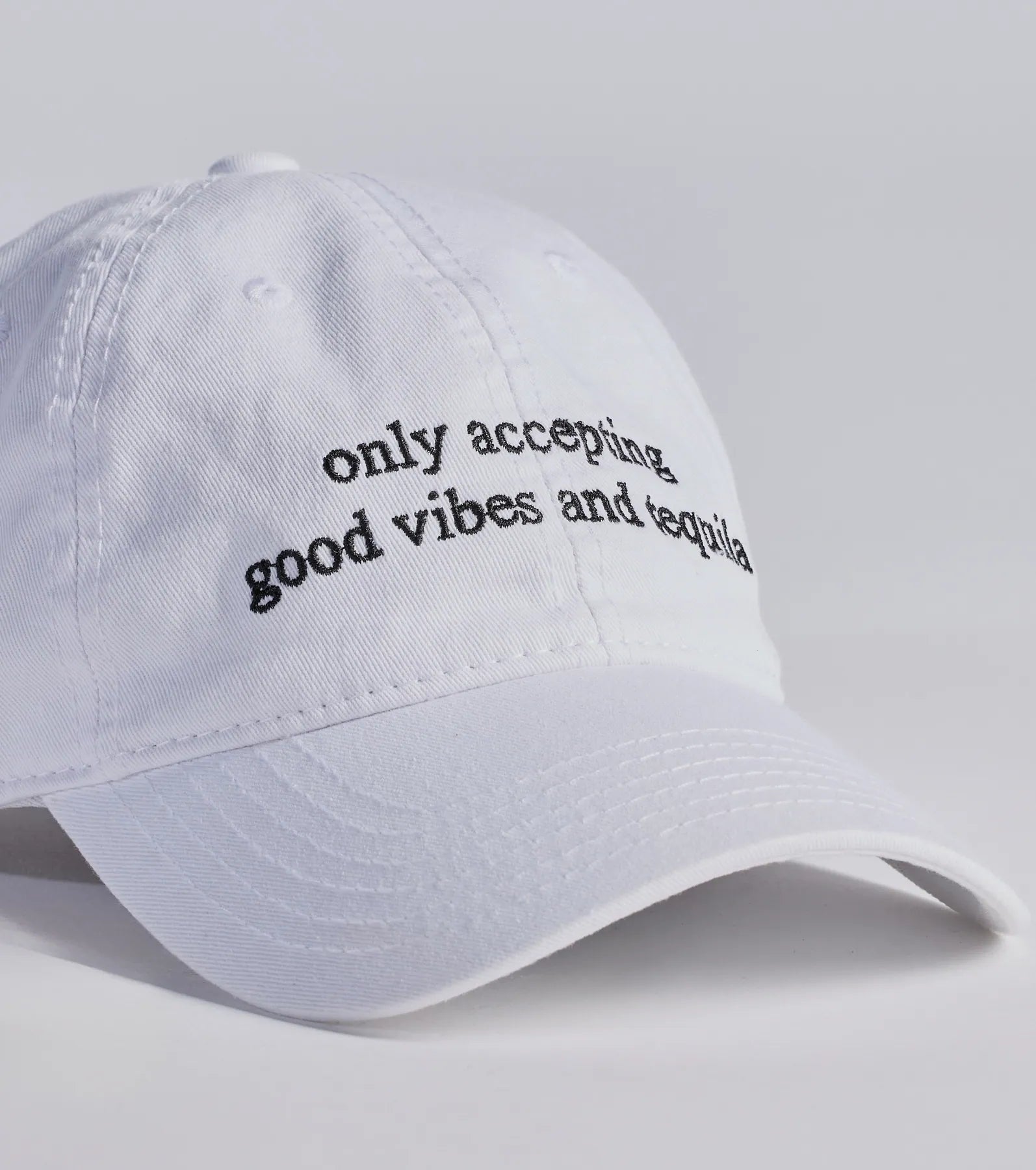 Only Accepting Good Vibes And Tequila Baseball Cap