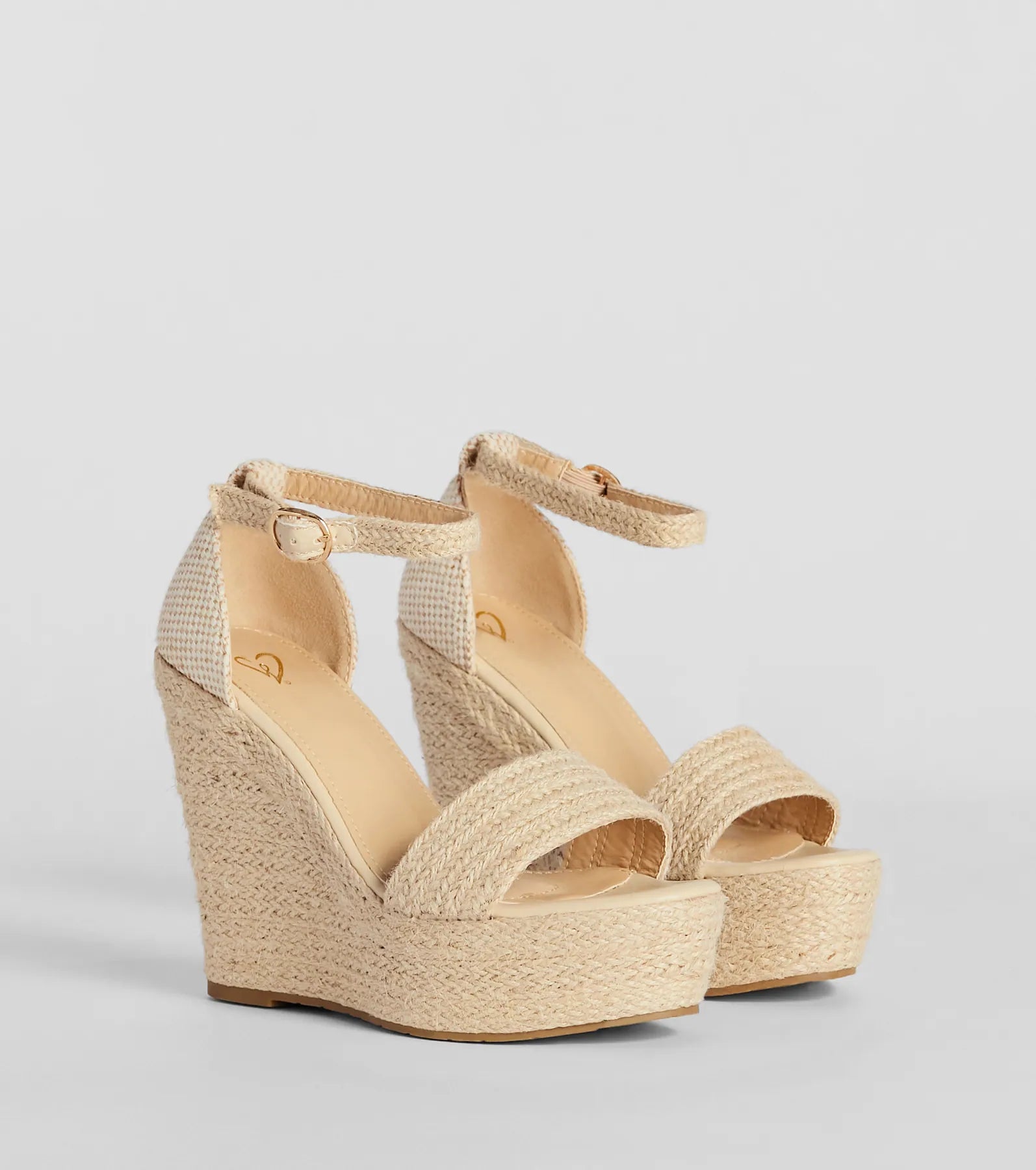 Summer Mode Espadrille Platform Wedge Heels