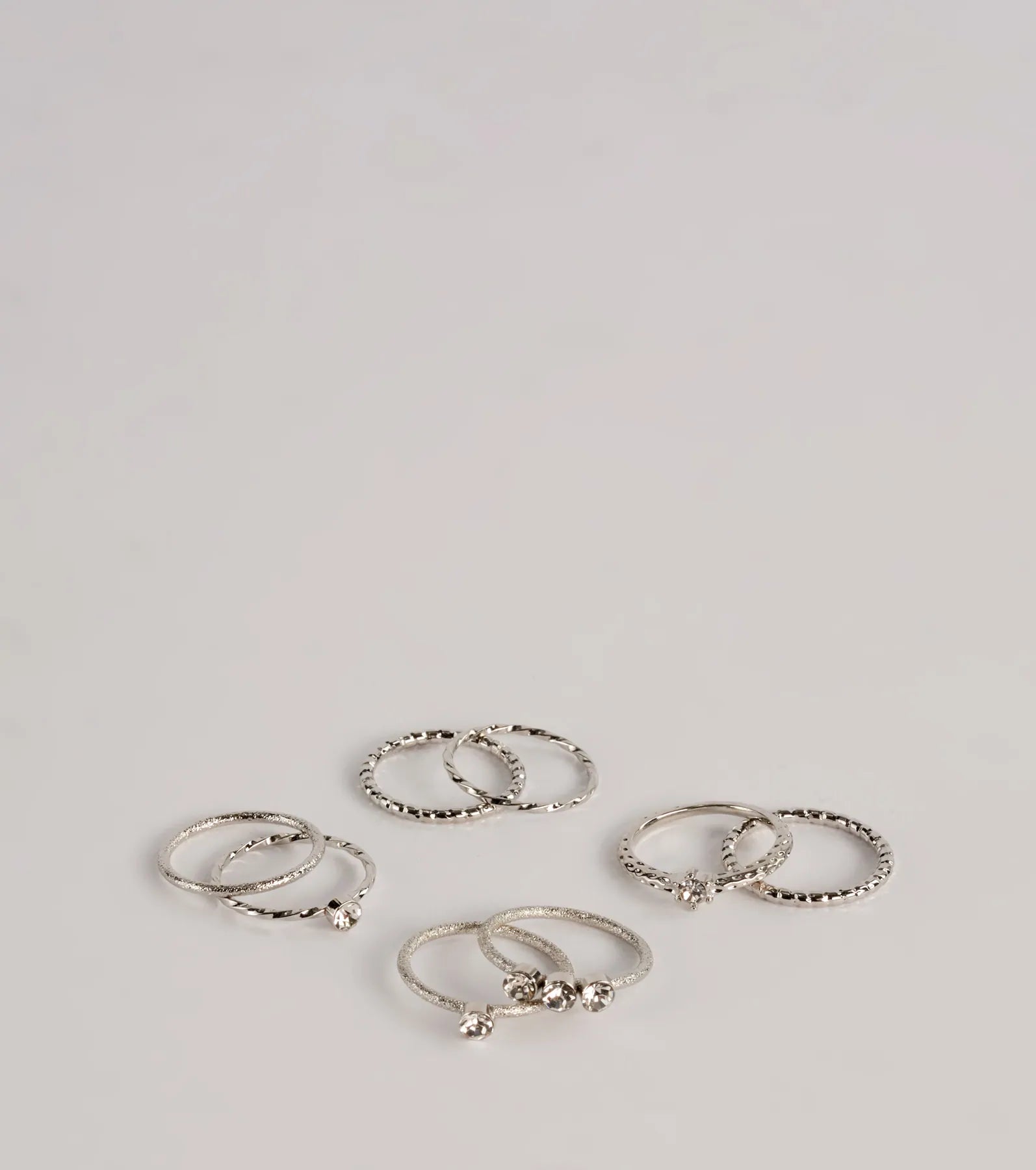 Made To Sparkle Eight-Pack Ring Set