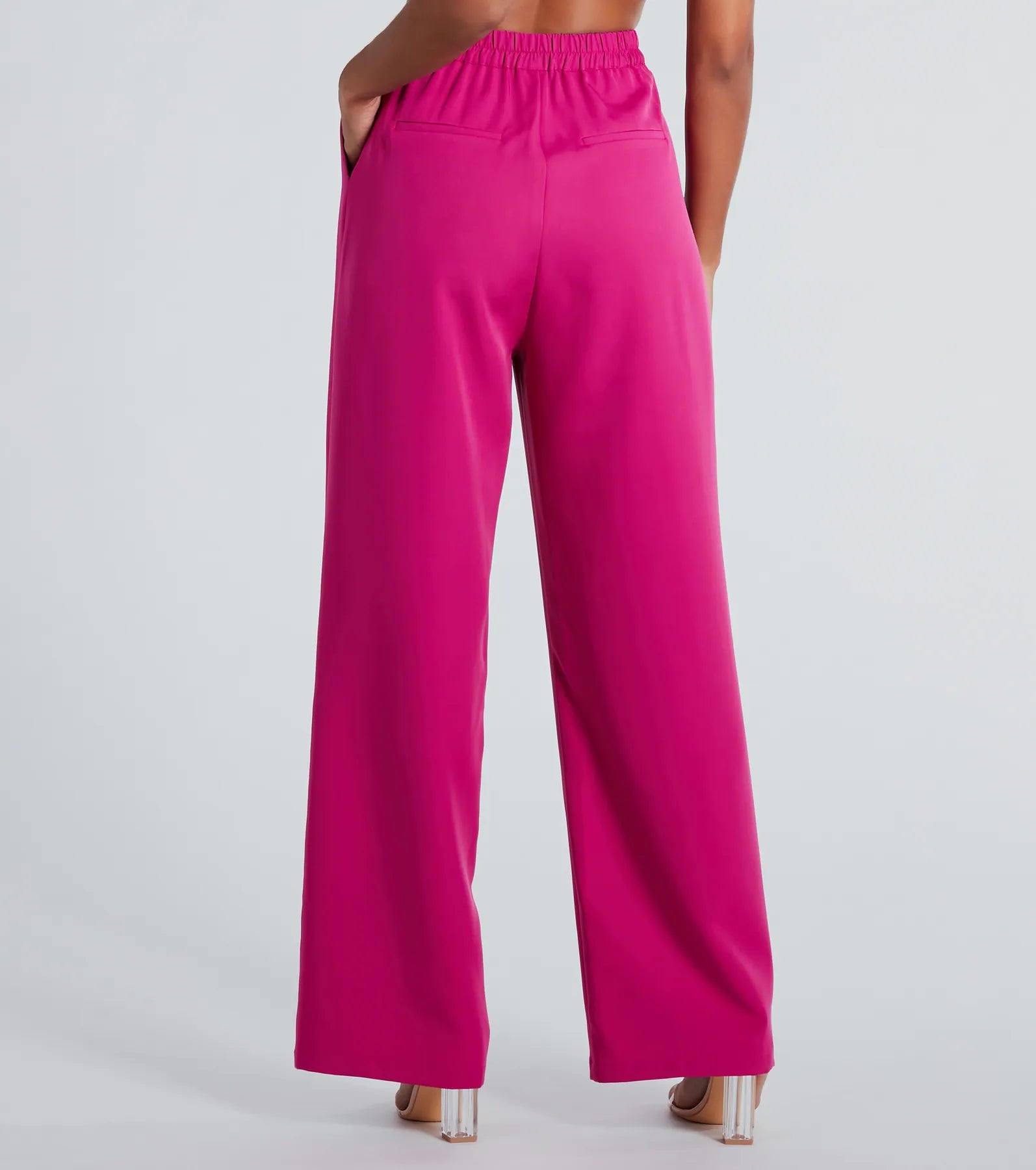 Chic And Elevated Woven Trouser Pants