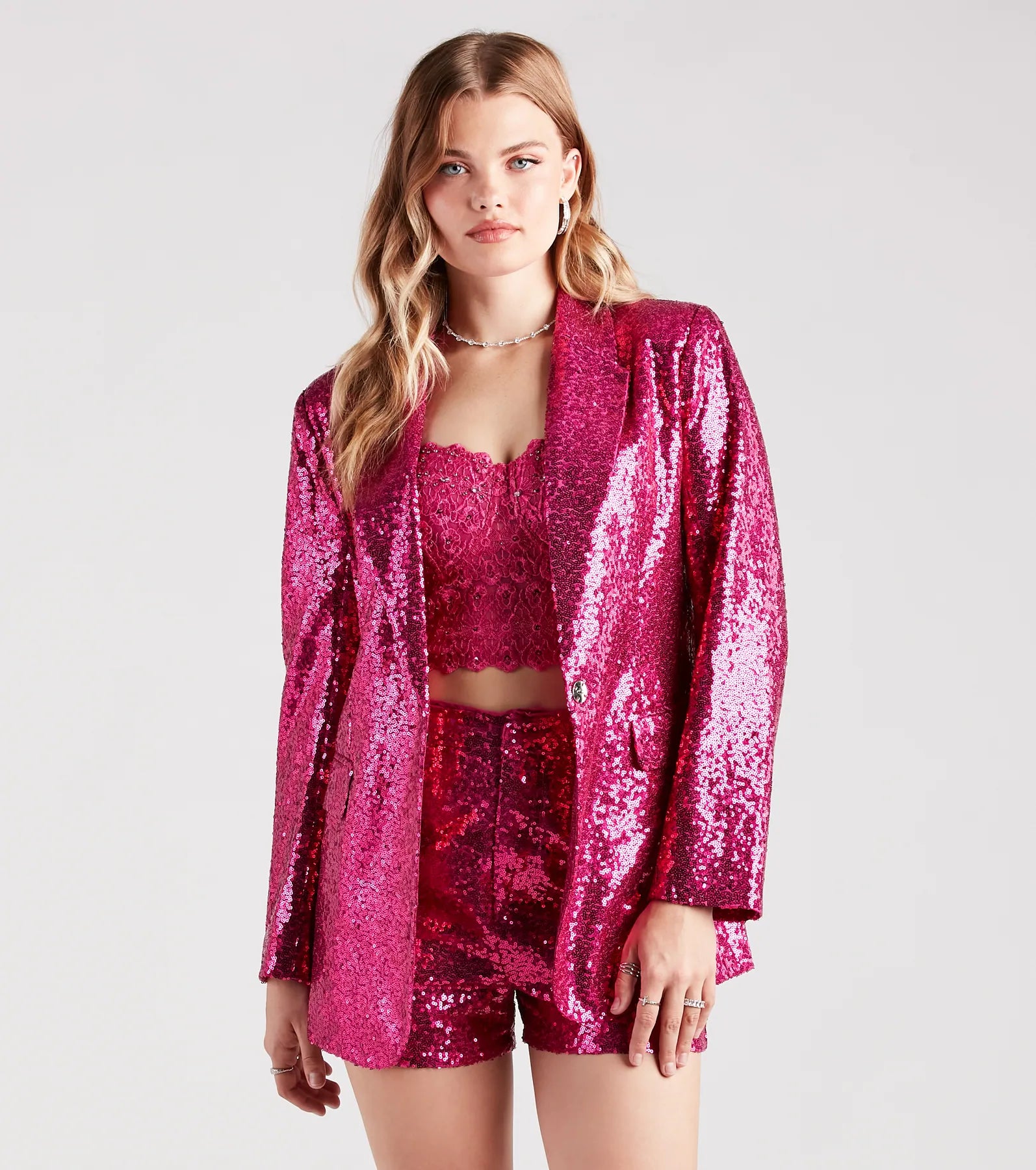 Made For The Glamour Sequin Blazer