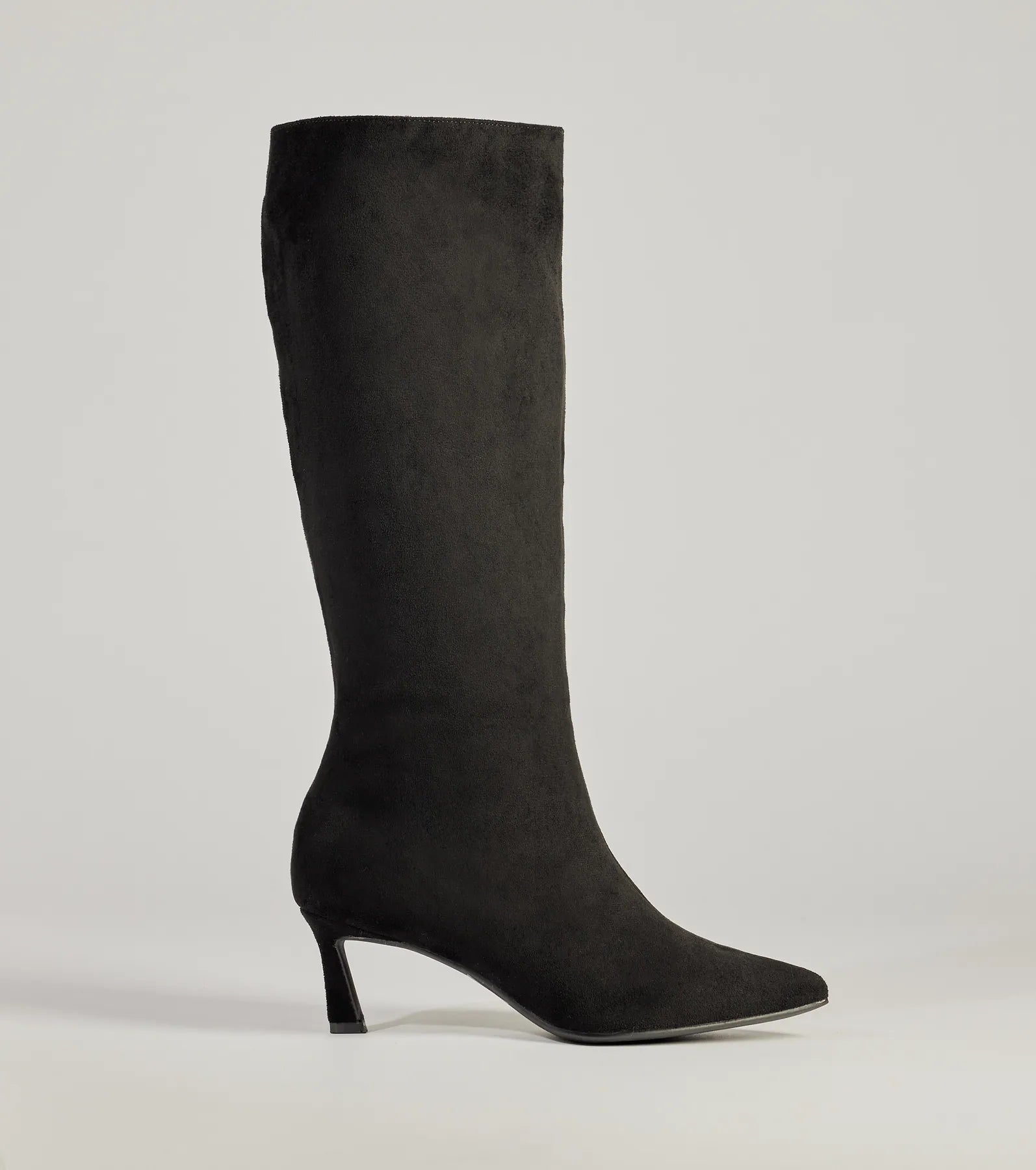 Chic Strut Under-The-Knee Kitten Heel Boots