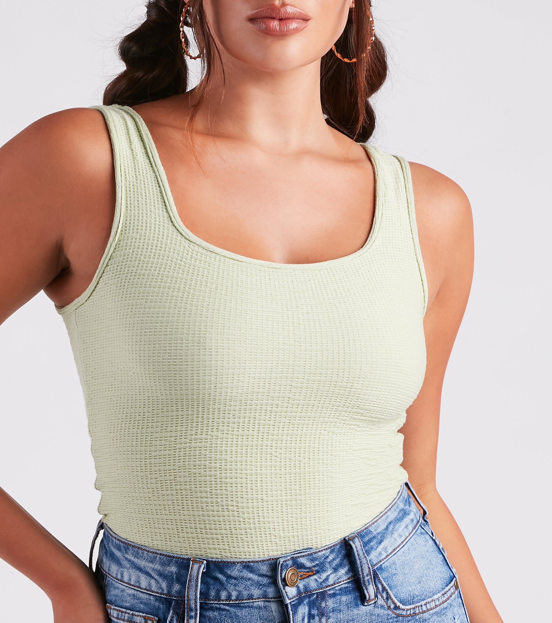 Casual Vibes Sleeveless Scoop Neck Bodysuit