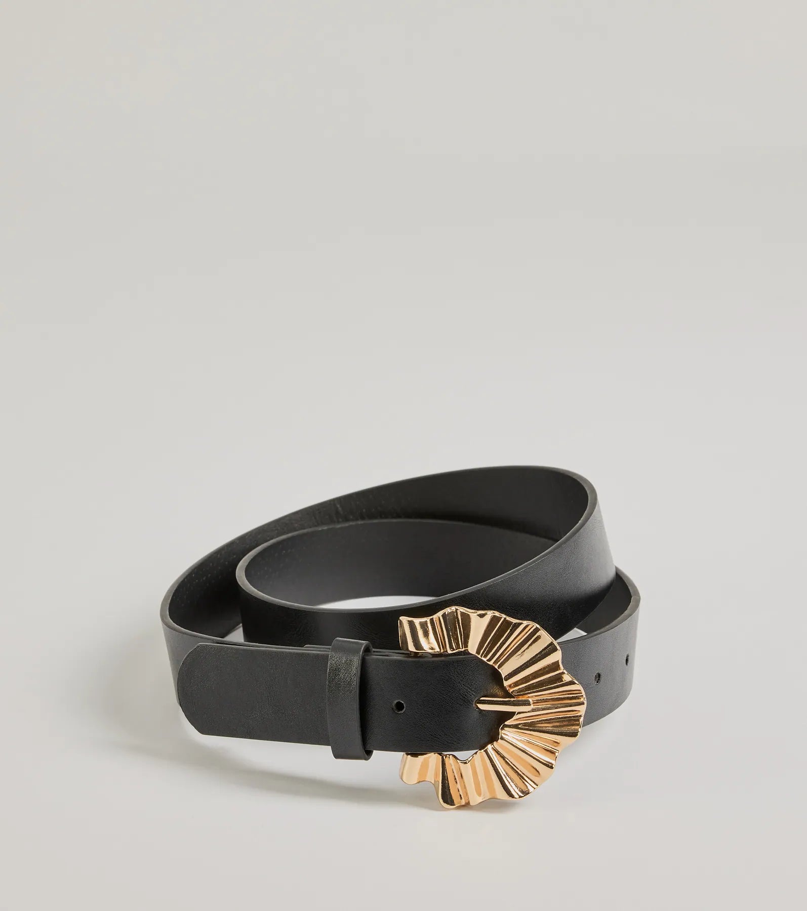 Trendy Textures Faux Leather Belt