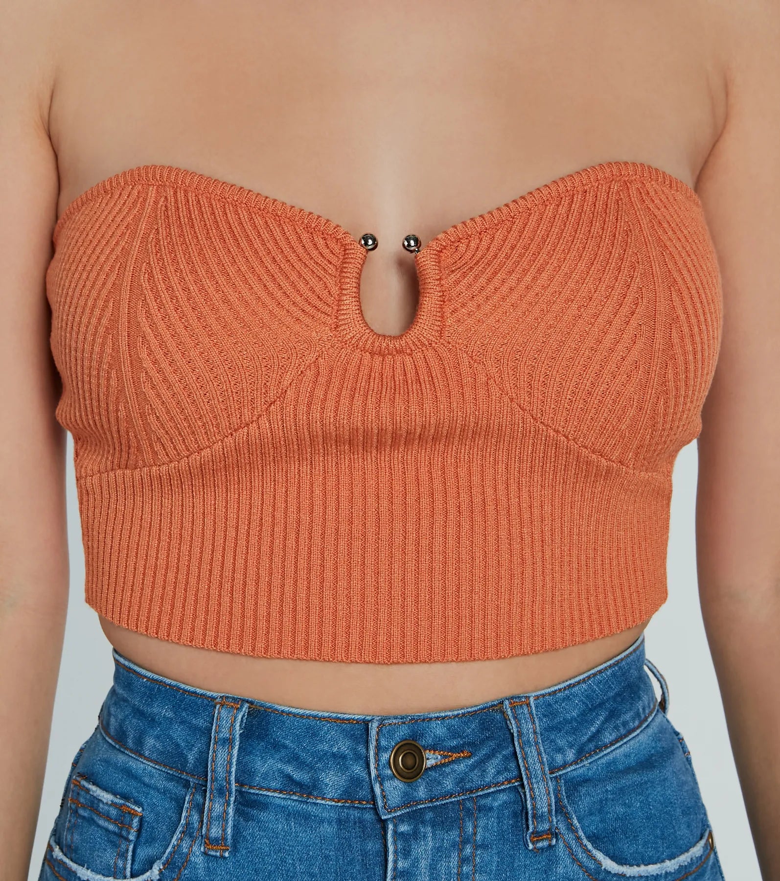 Elevated Trend Ribbed Knit Tube Crop Top