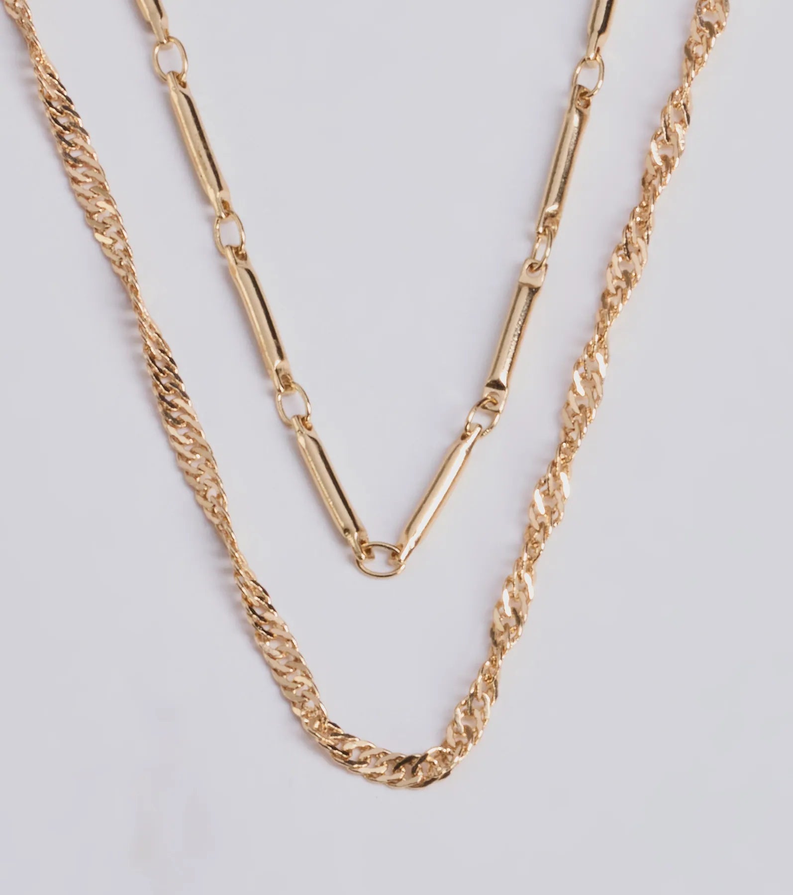 Casual Glam Layered Chain Necklace