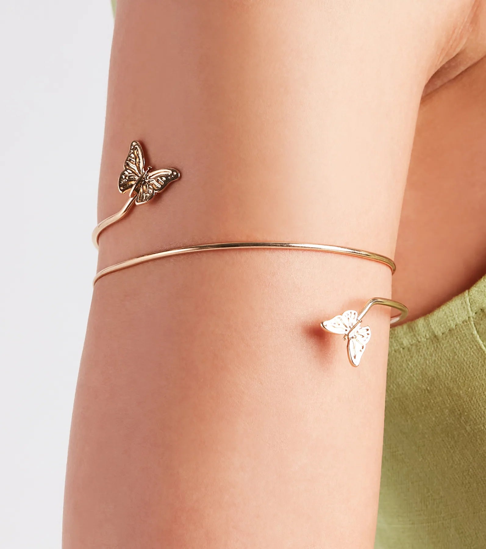 Flutter On By Butterfly Arm Cuff Bracelet