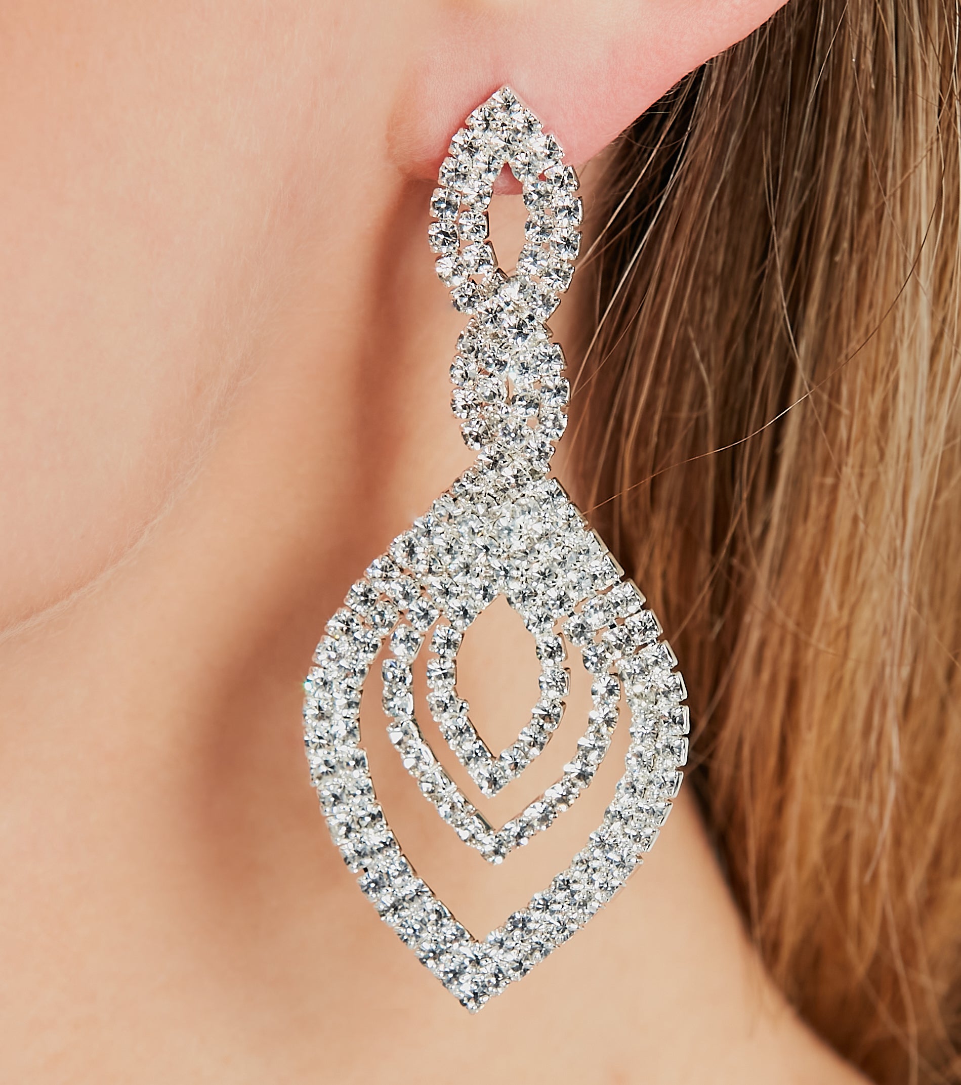 Timeless Elegance Rhinestone Earrings