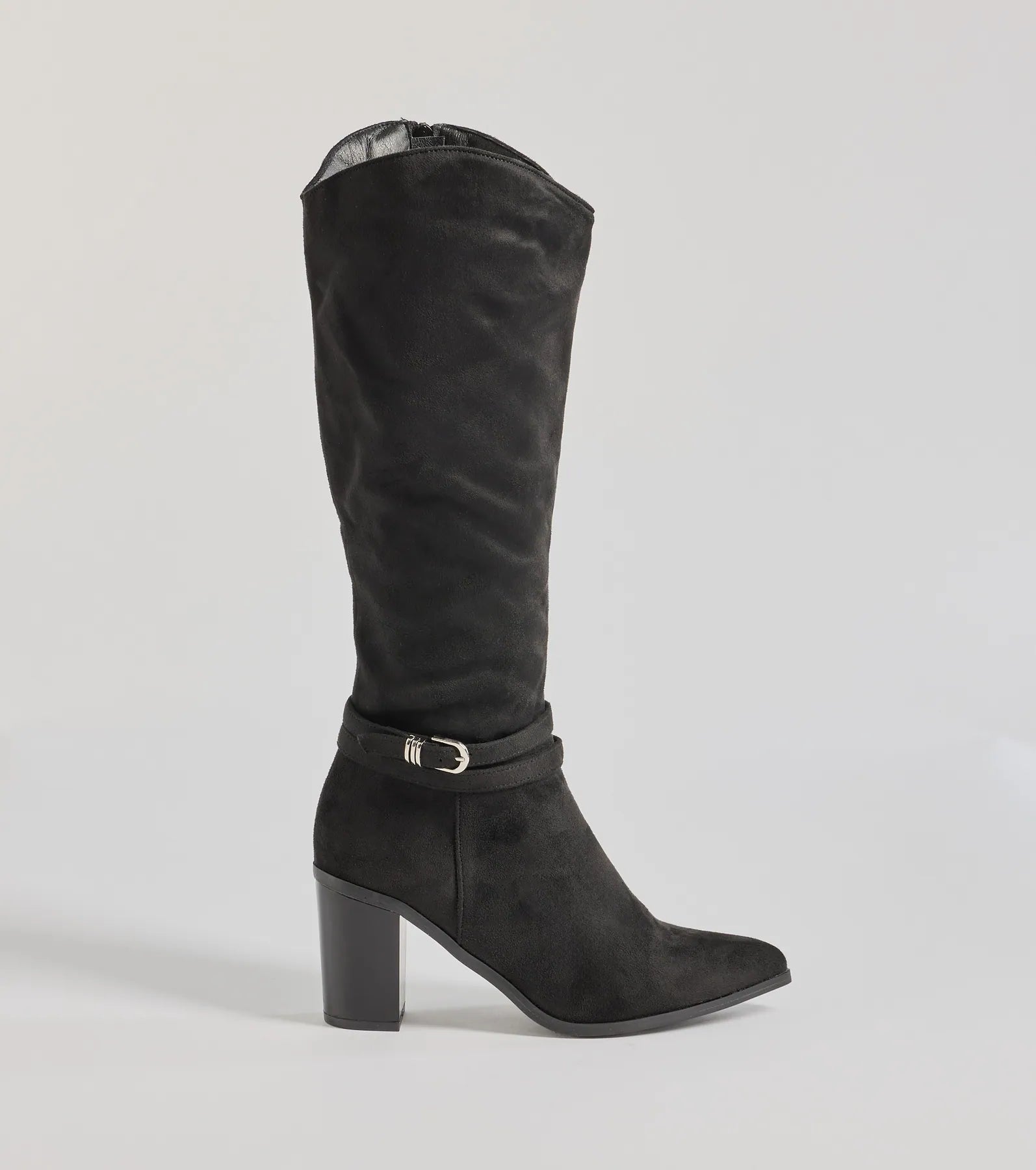 Fab Slay Buckle Strap Under-The-Knee Boots