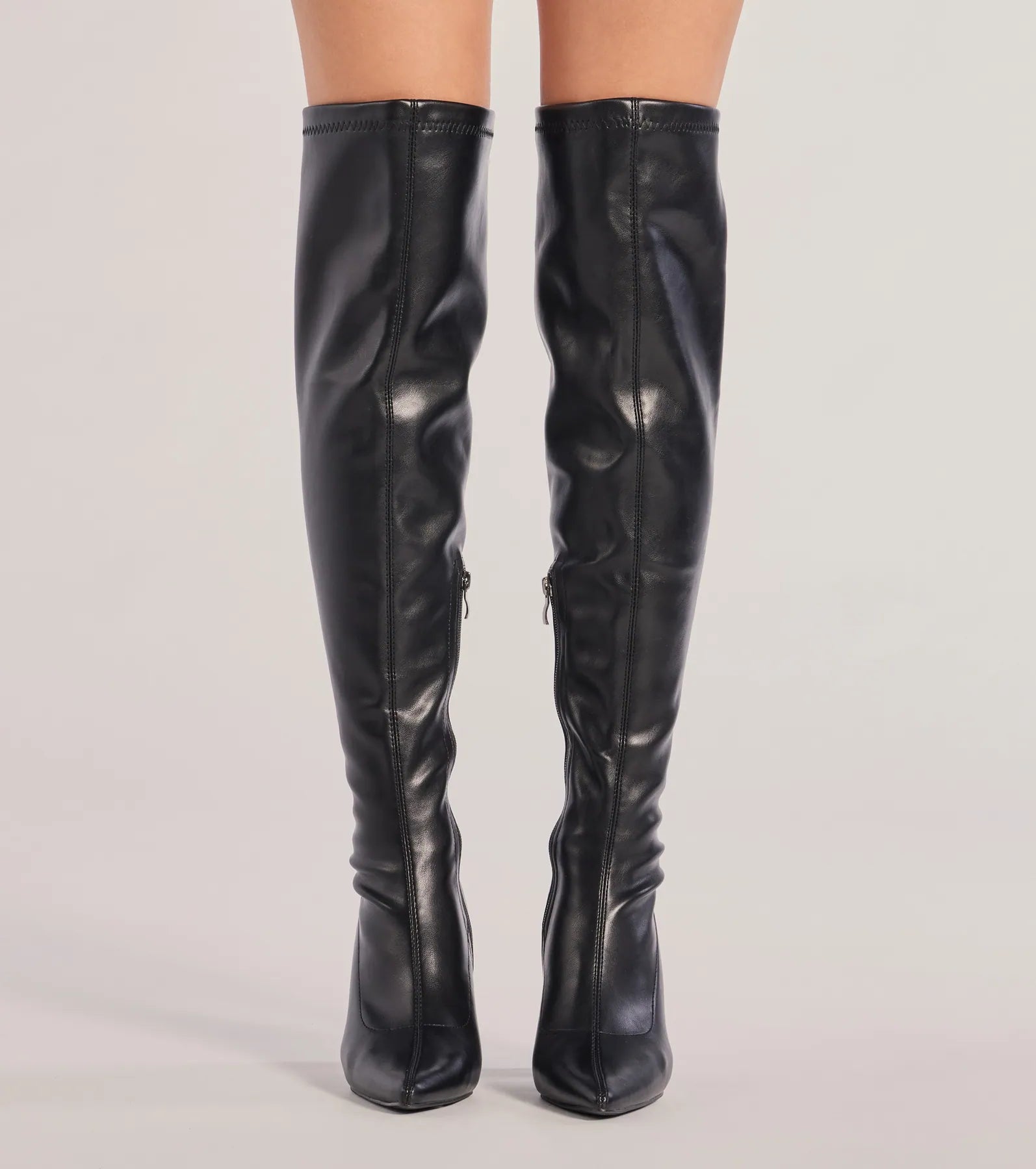 Chic Unlocked Over-The-Knee Block Heel Boots