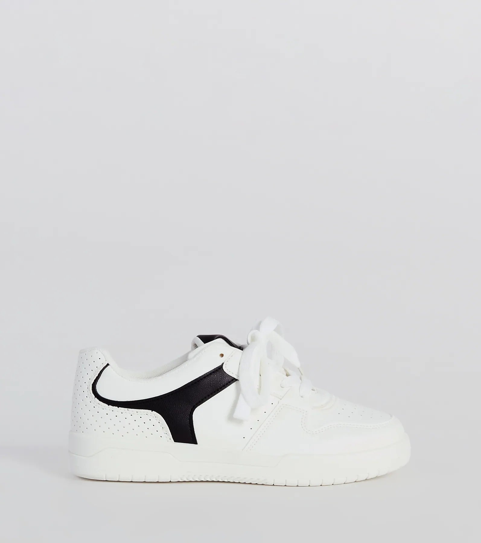 Too Cool Contrast Trim Faux Leather Sneakers