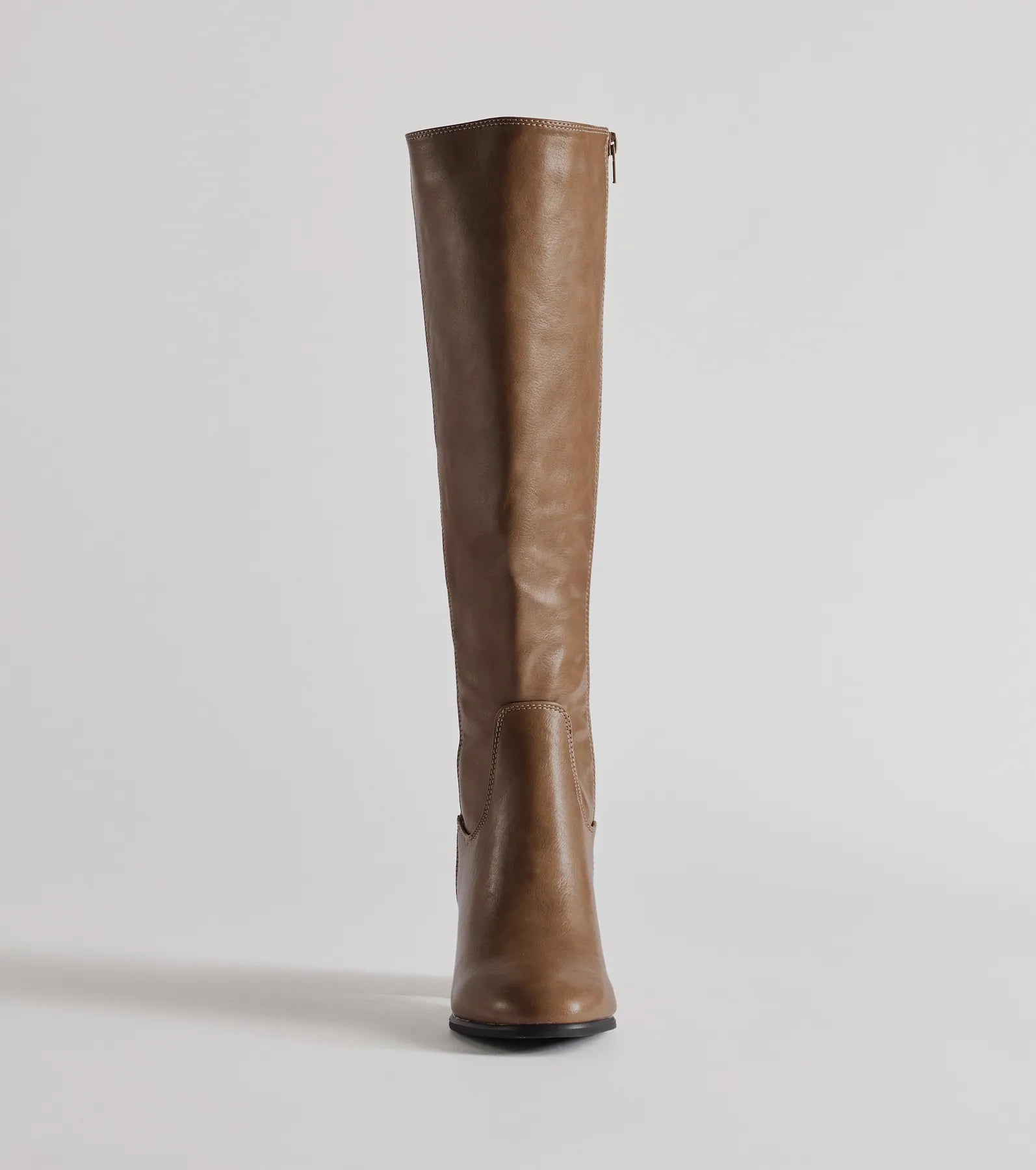 Chic Strides Faux Leather Under-The-Knee Boots