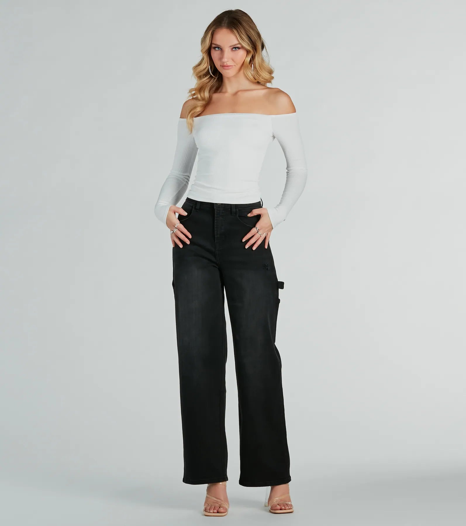 Simply Elevated Off-The-Shoulder Smooth Knit Top