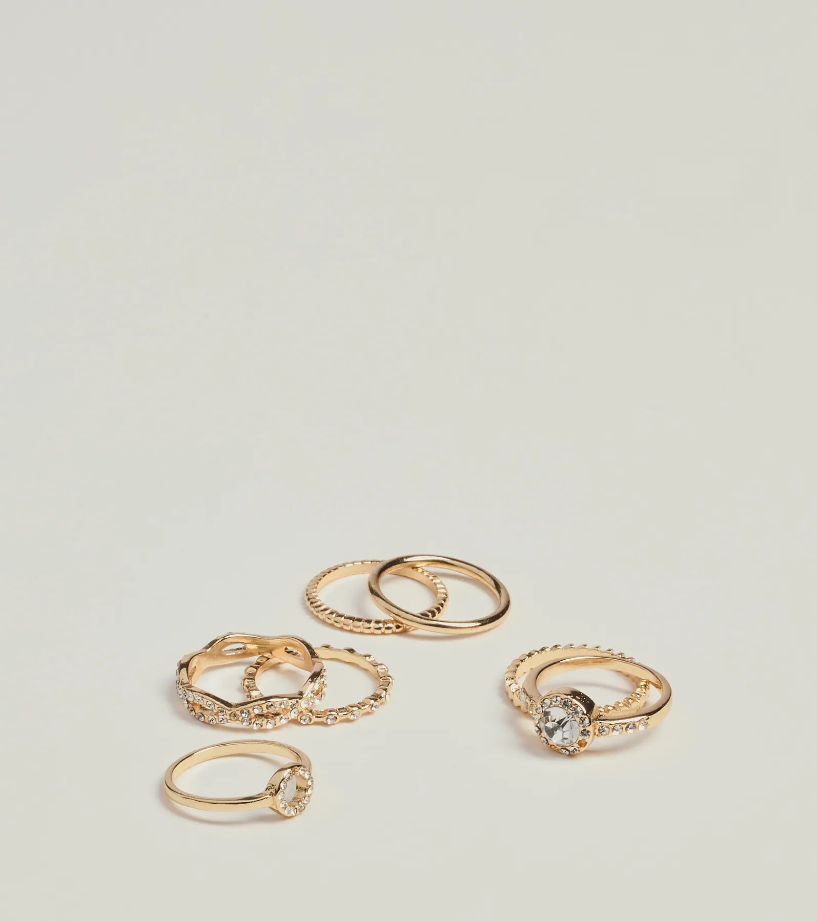 Endless Shine Seven-Pack Ring Set