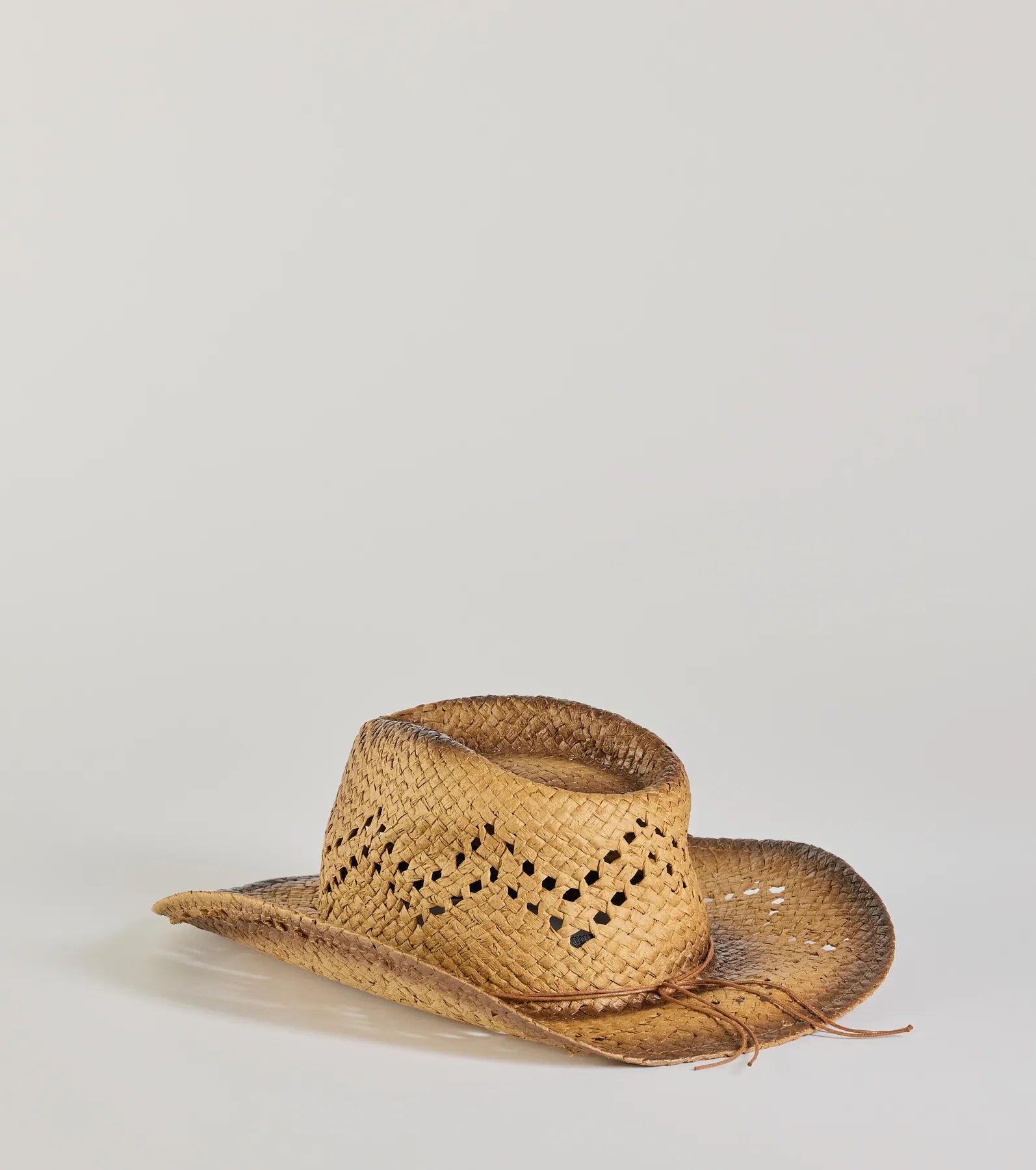 Country Babe Colored Stone Straw Cowboy Hat