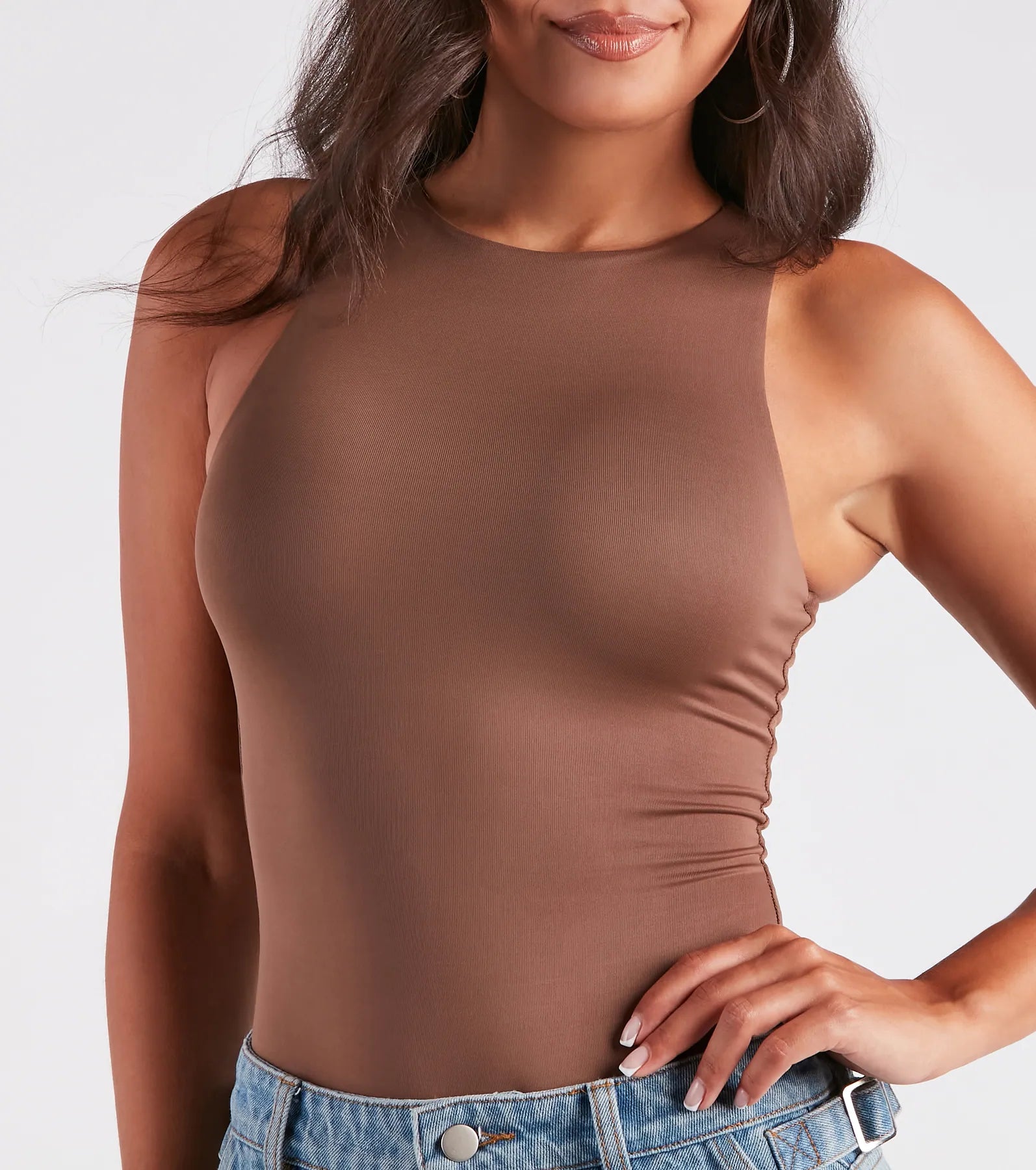 Simply The Best Smooth Knit Tank Bodysuit