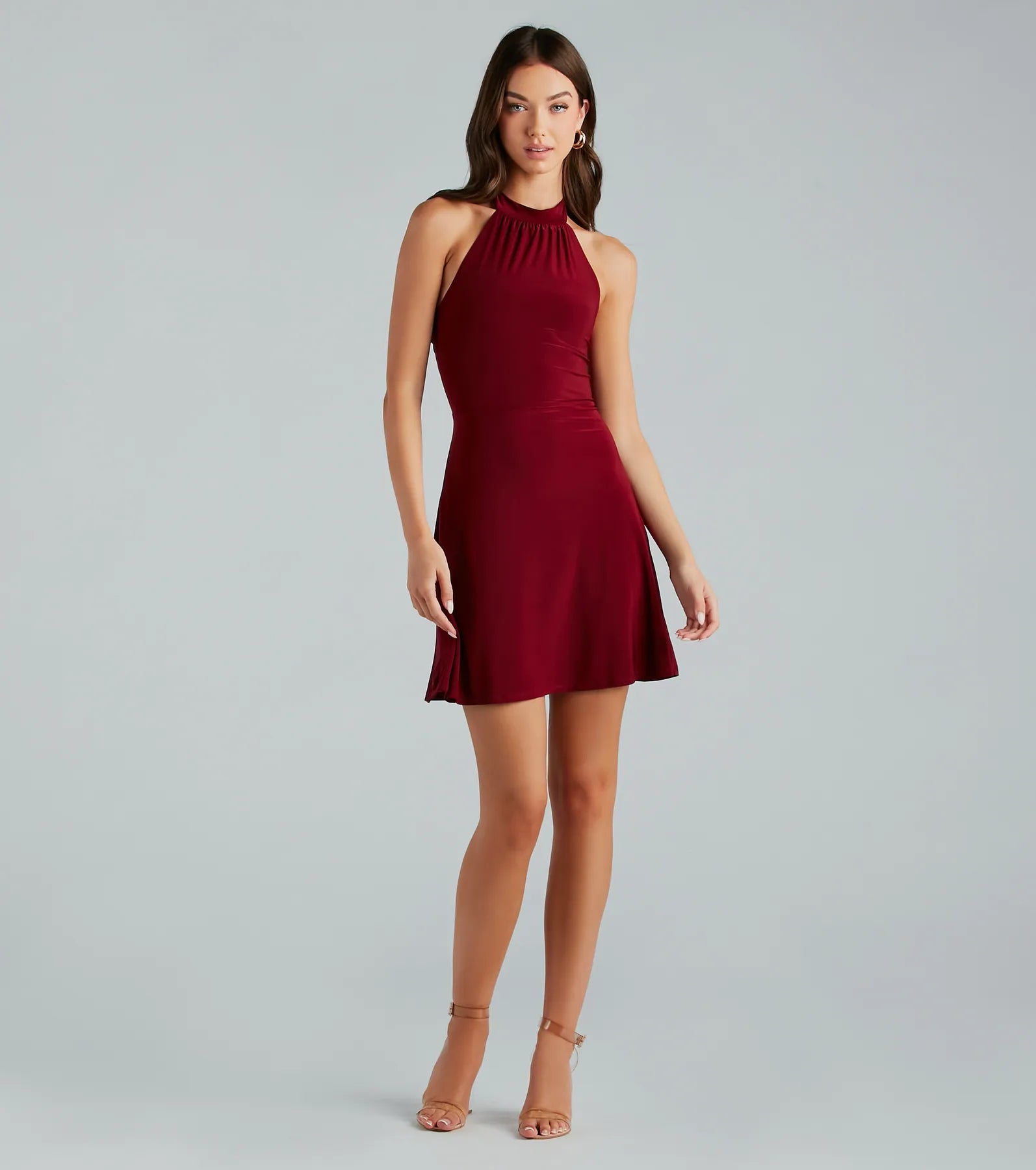 Classic Allure Sleeveless A-Line Short Dress