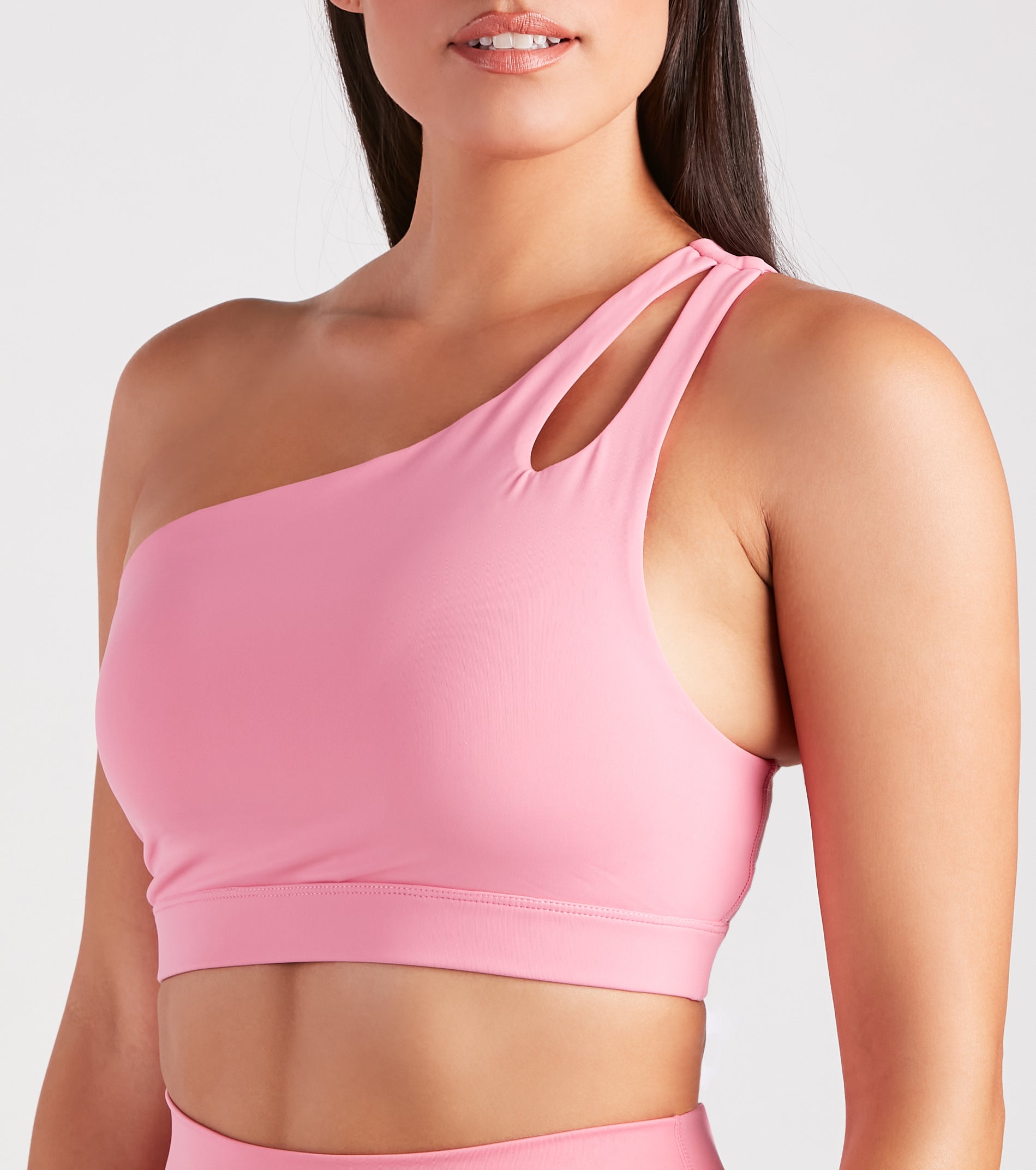 Elevated Staple One-Shoulder Tank Bra