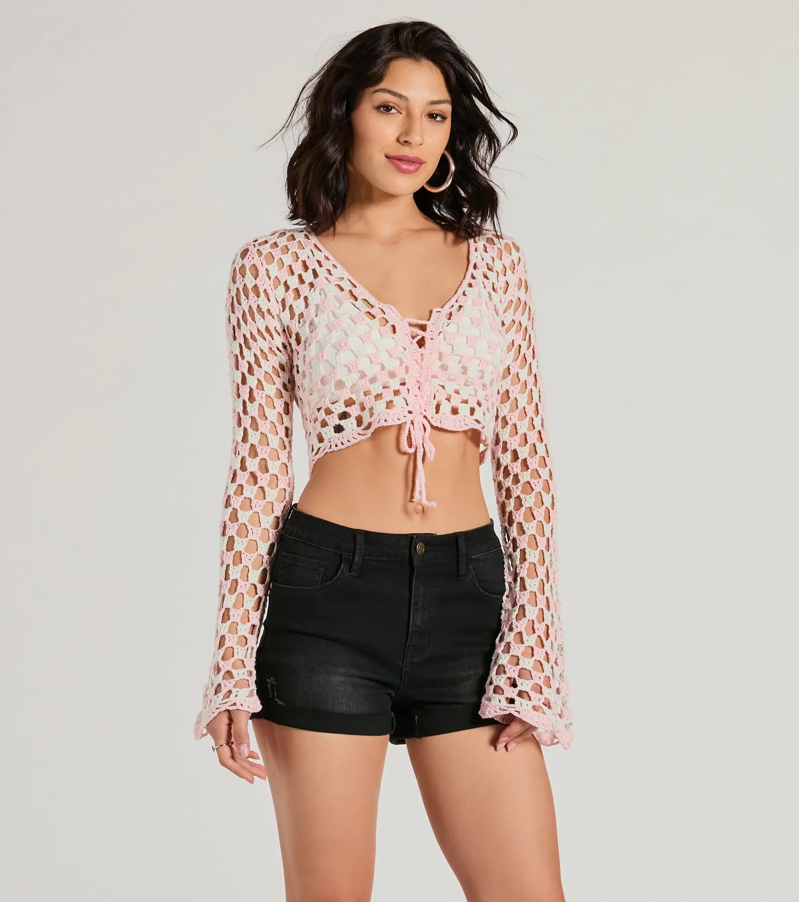 In Demand High-Rise Cuffed Denim Shorts