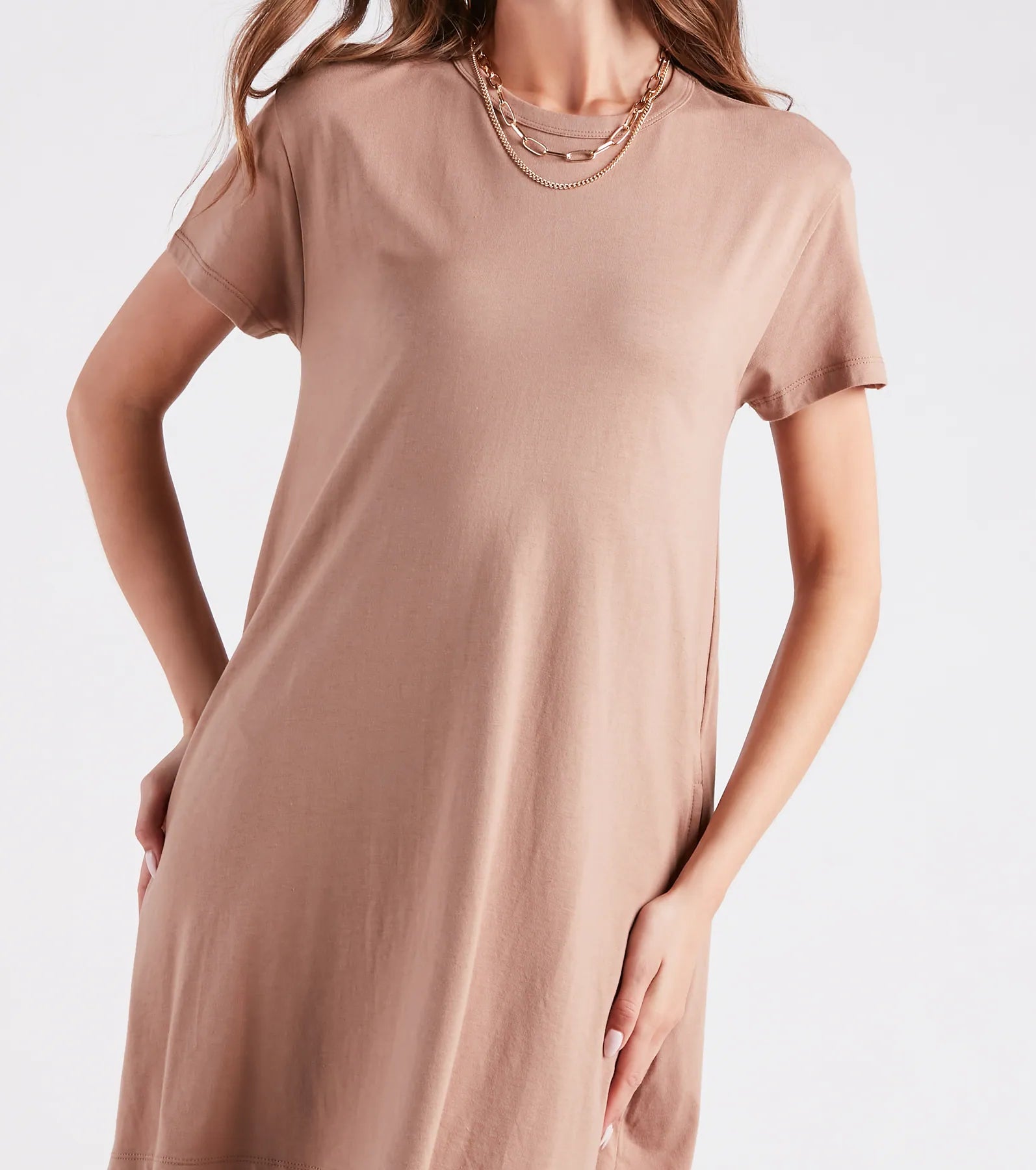 Effortless And Breezy Short T-Shirt Dress