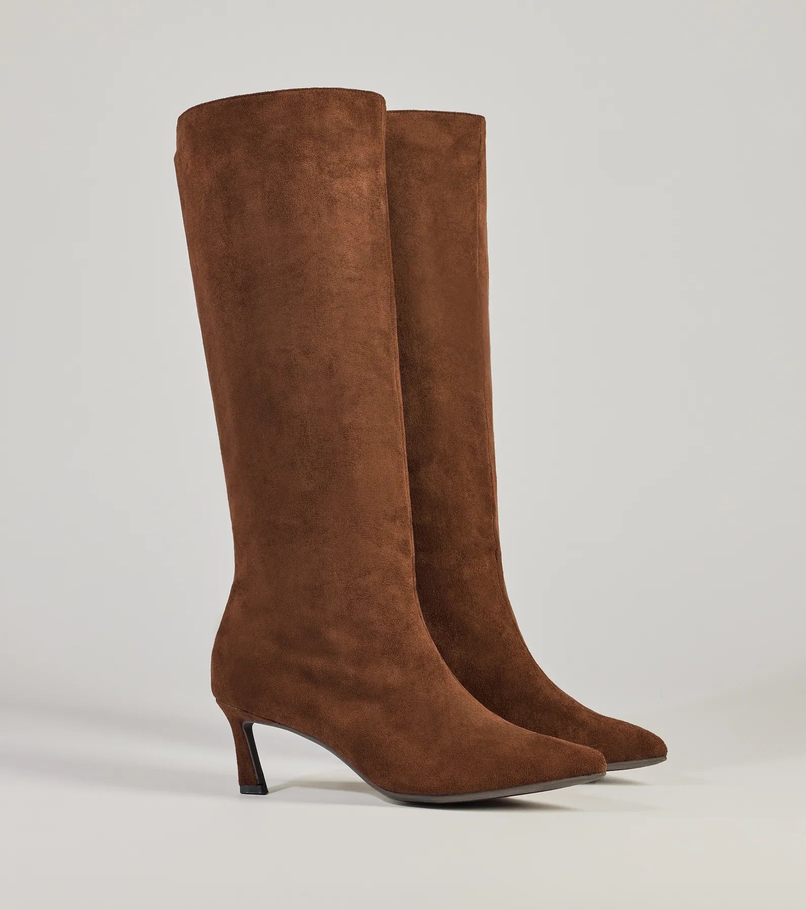 Chic Strut Under-The-Knee Kitten Heel Boots