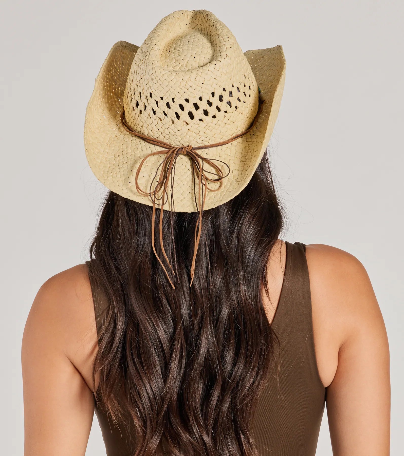 Coastal Cowgirl Shell Trim Straw Cowboy Hat