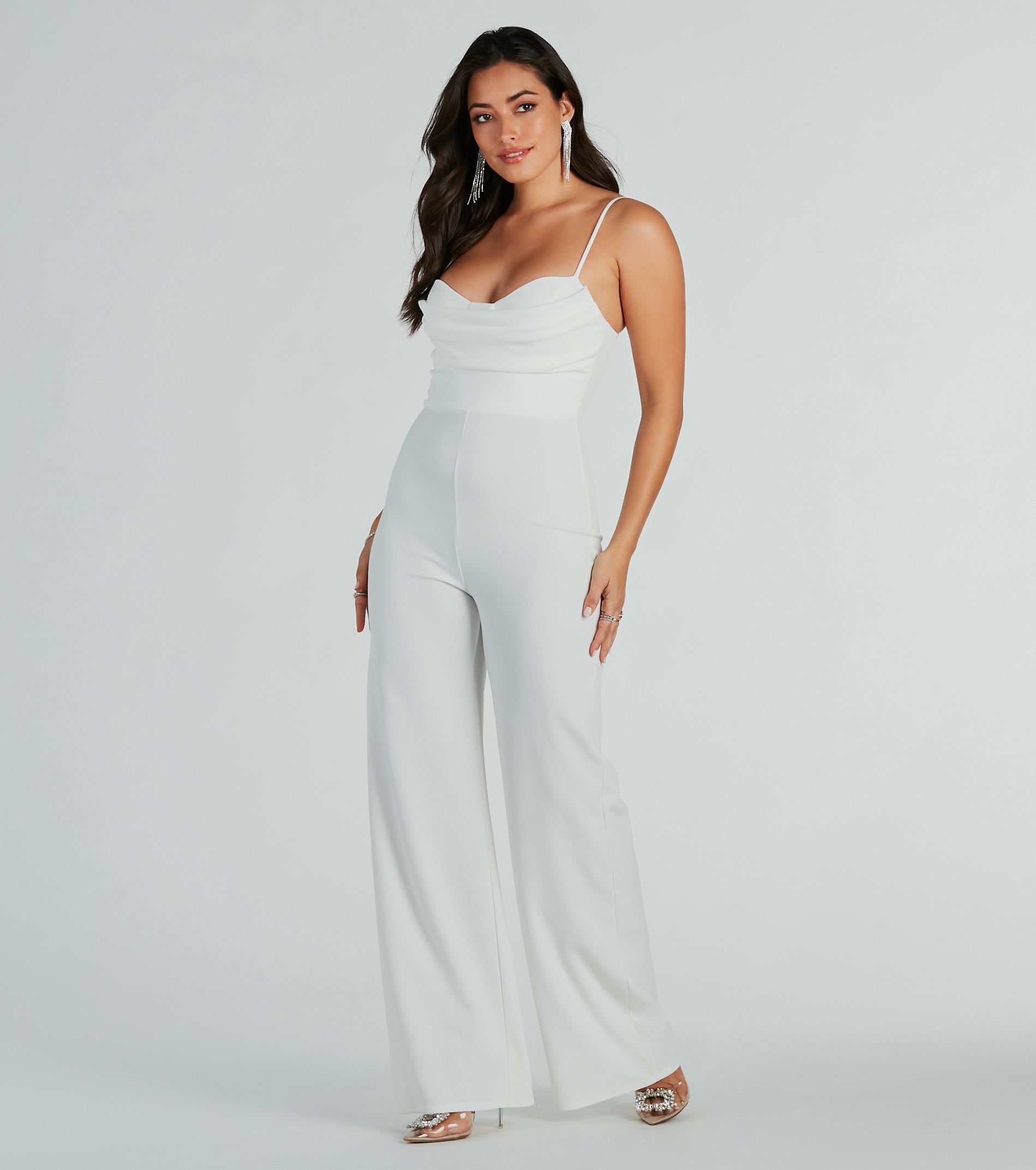 Effortless Moments Crepe Wide-Leg Jumpsuit