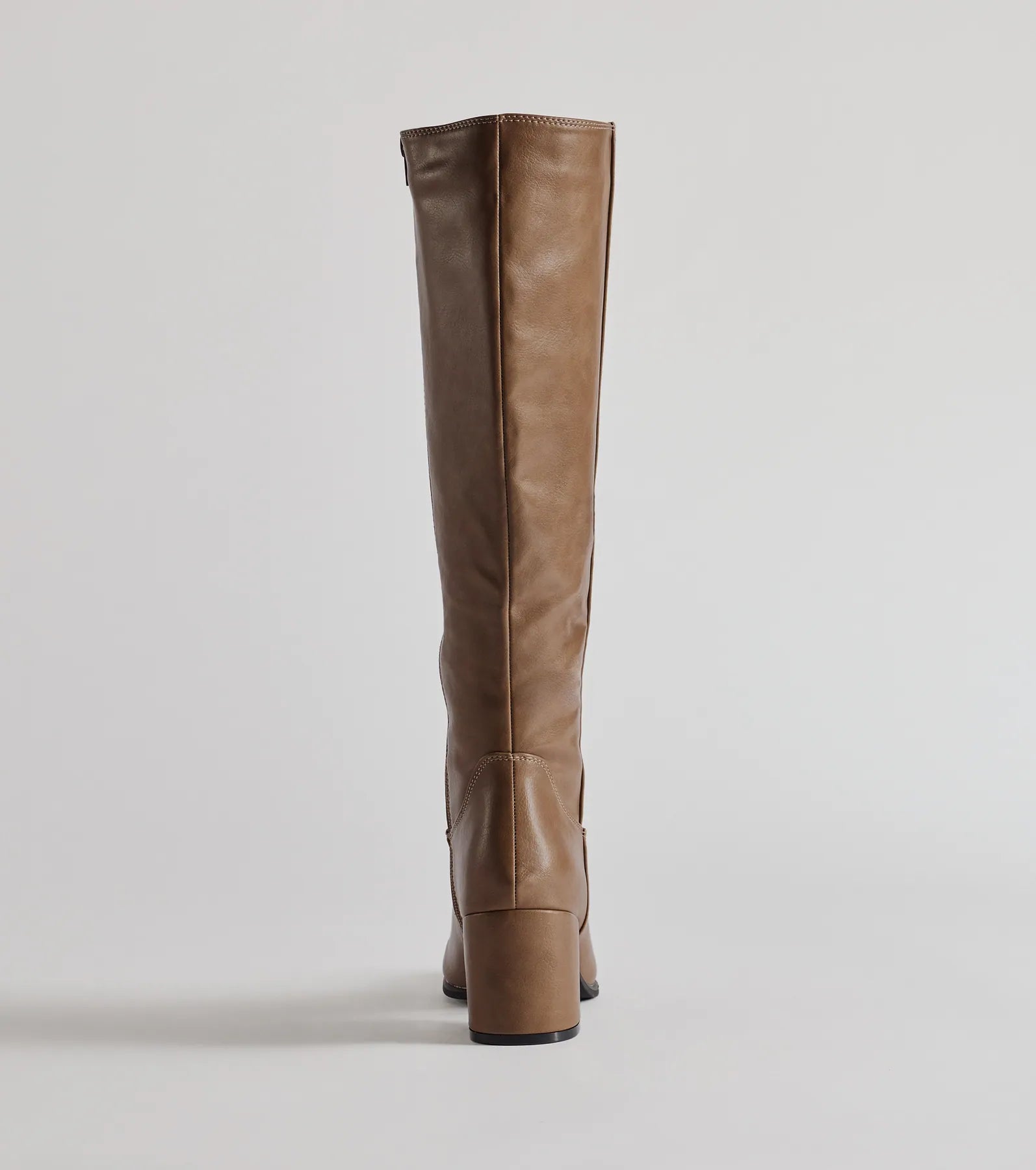 Chic Strides Faux Leather Under-The-Knee Boots