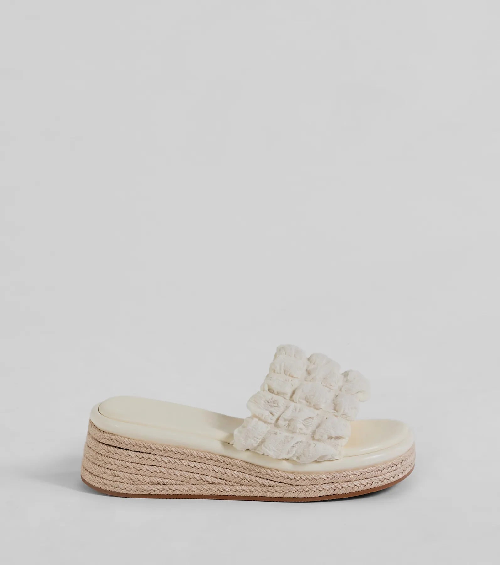 A Perfect Day Puff Espadrille Wedge Sandals