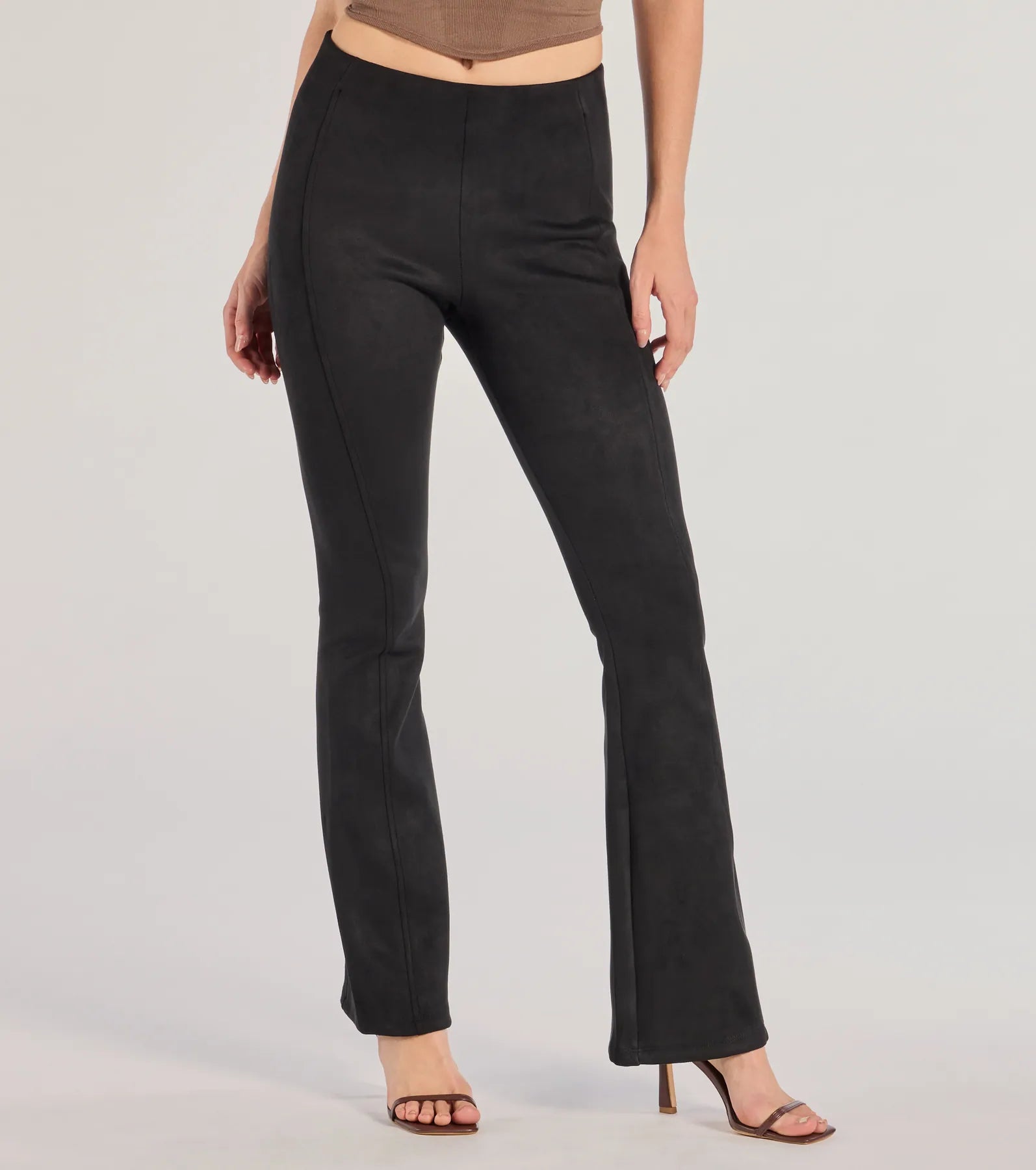 Bring The Drama Flared High-Waist Pants