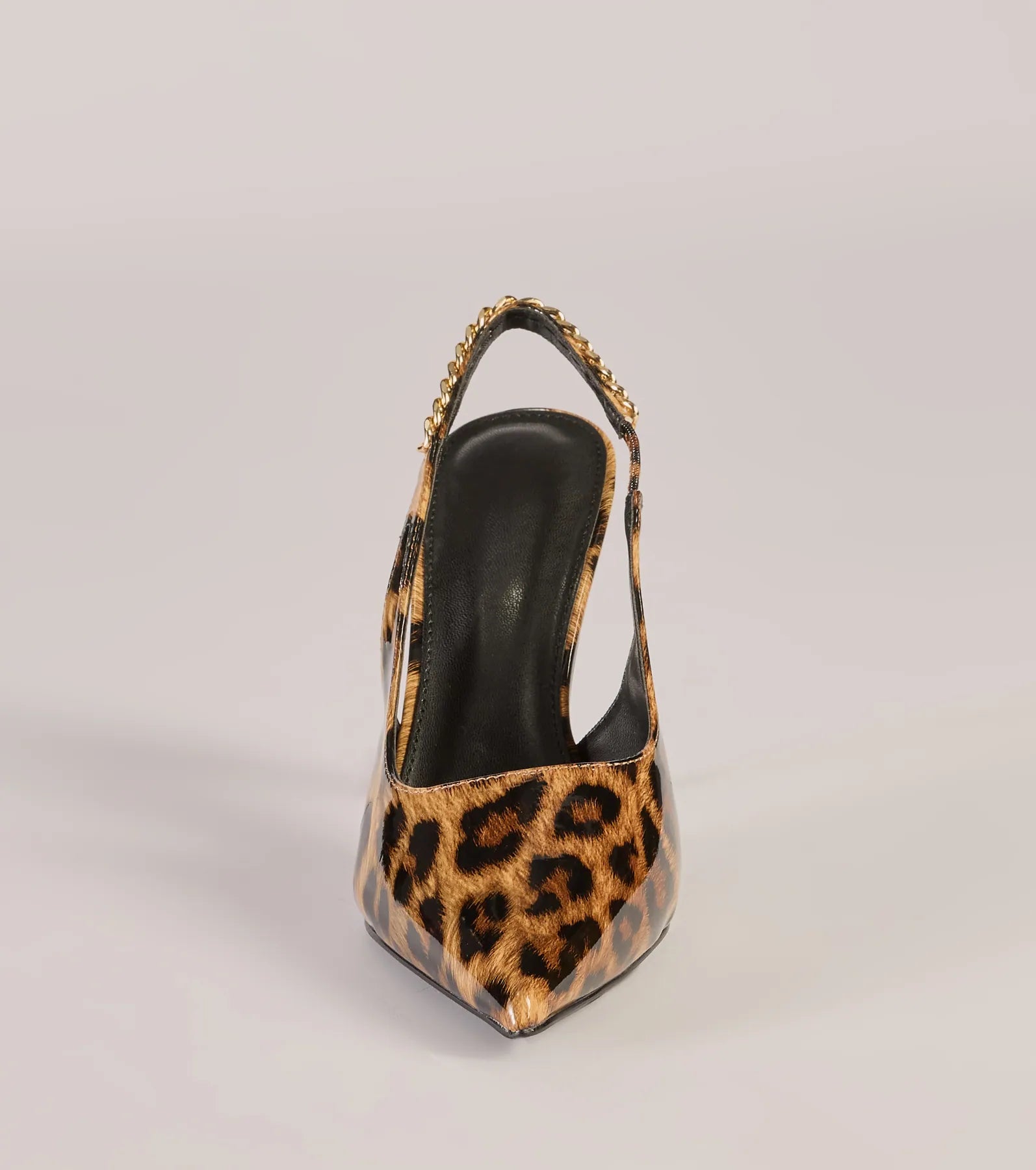 Wild Glam Leopard Print Slingback Pumps