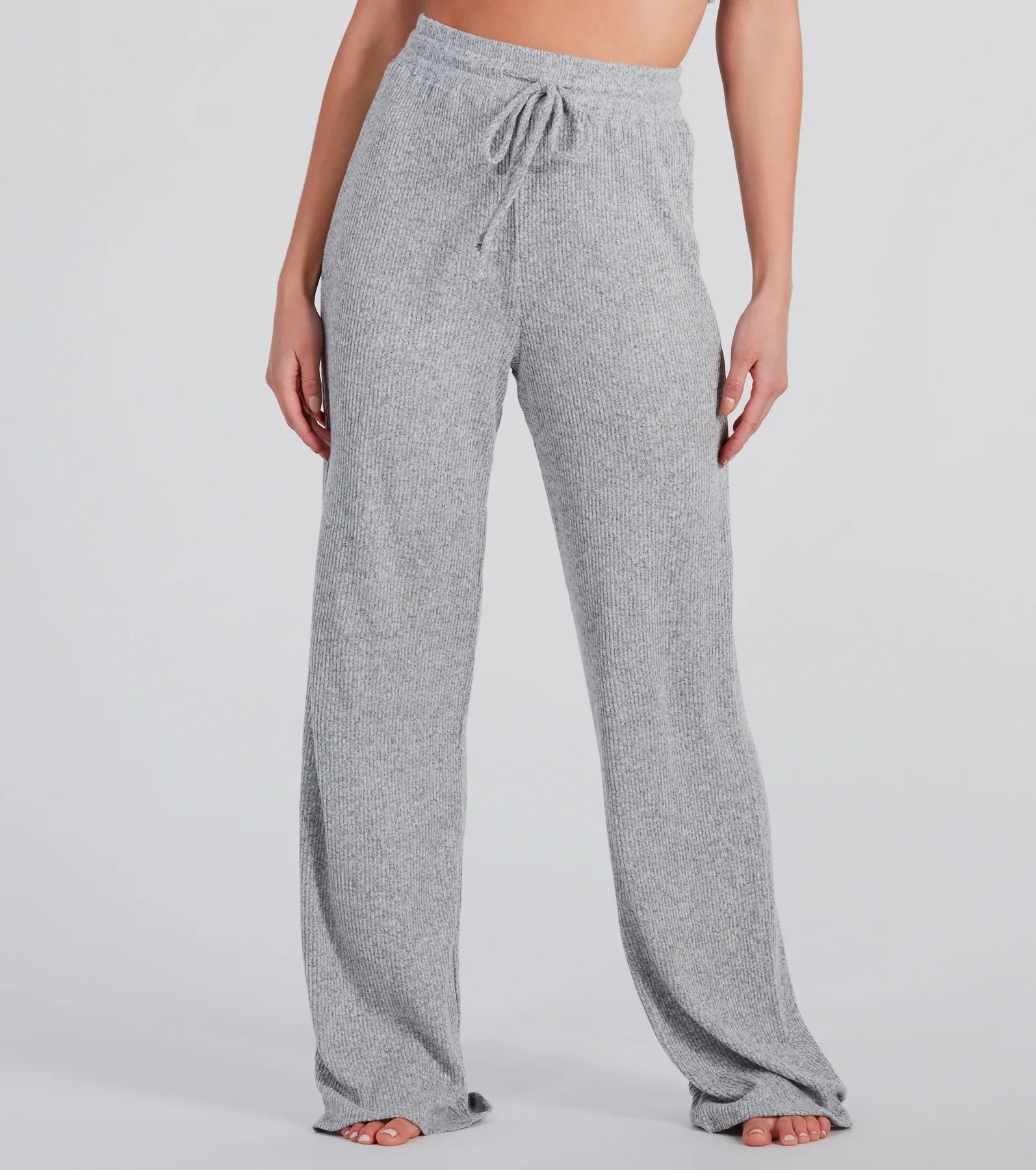 Feeling Bliss Rib Knit Pajama Pants