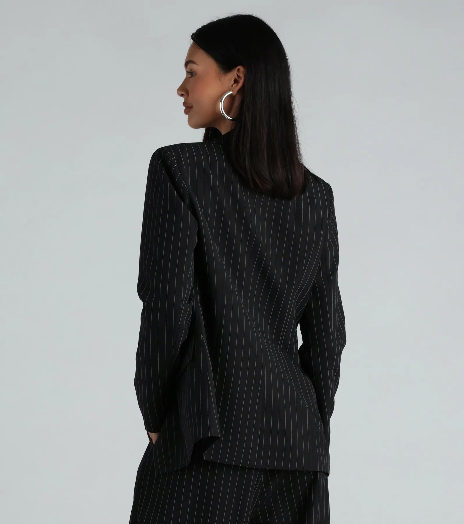 Iconic Vibes Pinstripe Blazer