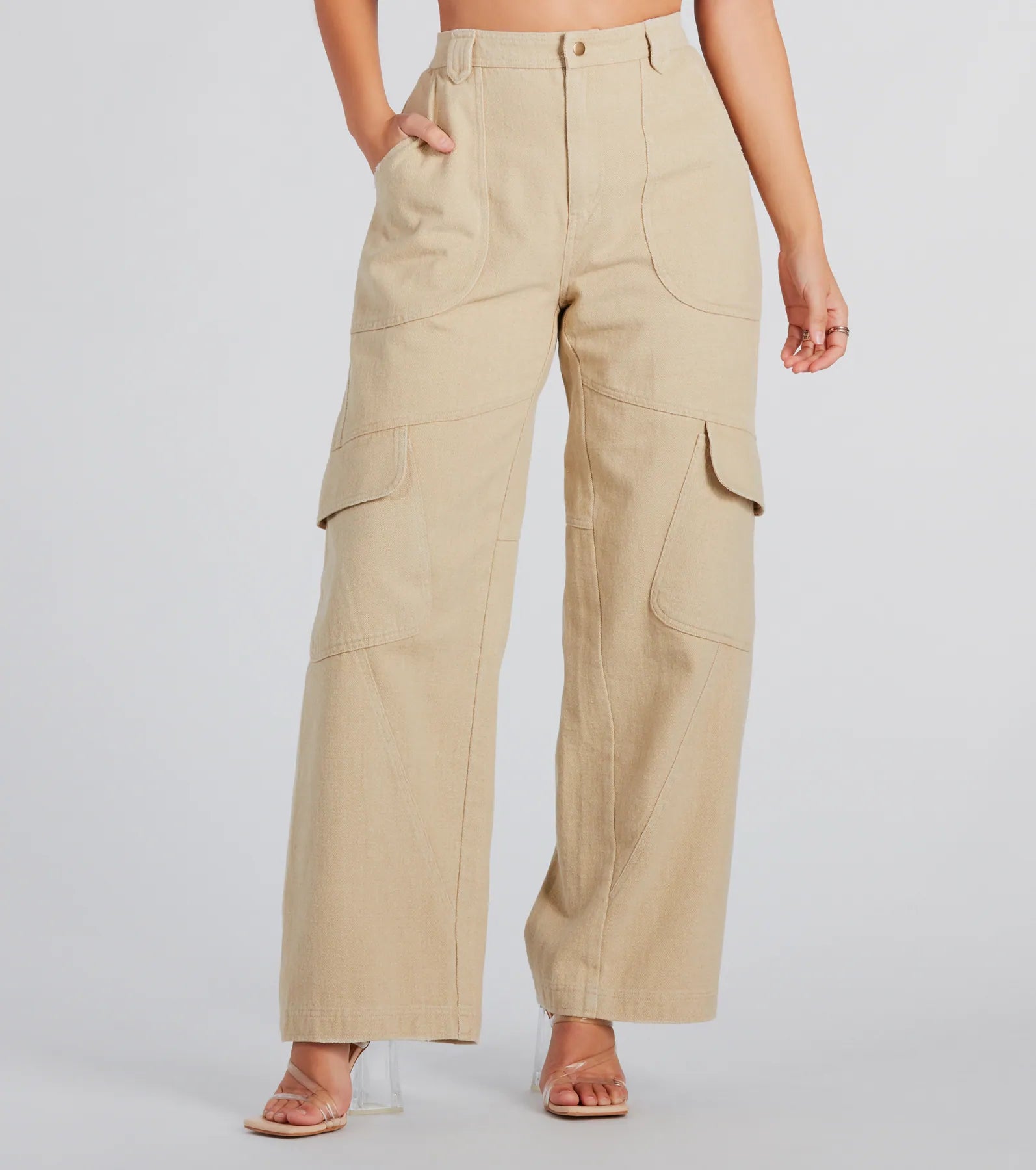 Casual Mood Wide-Leg Cargo Pants