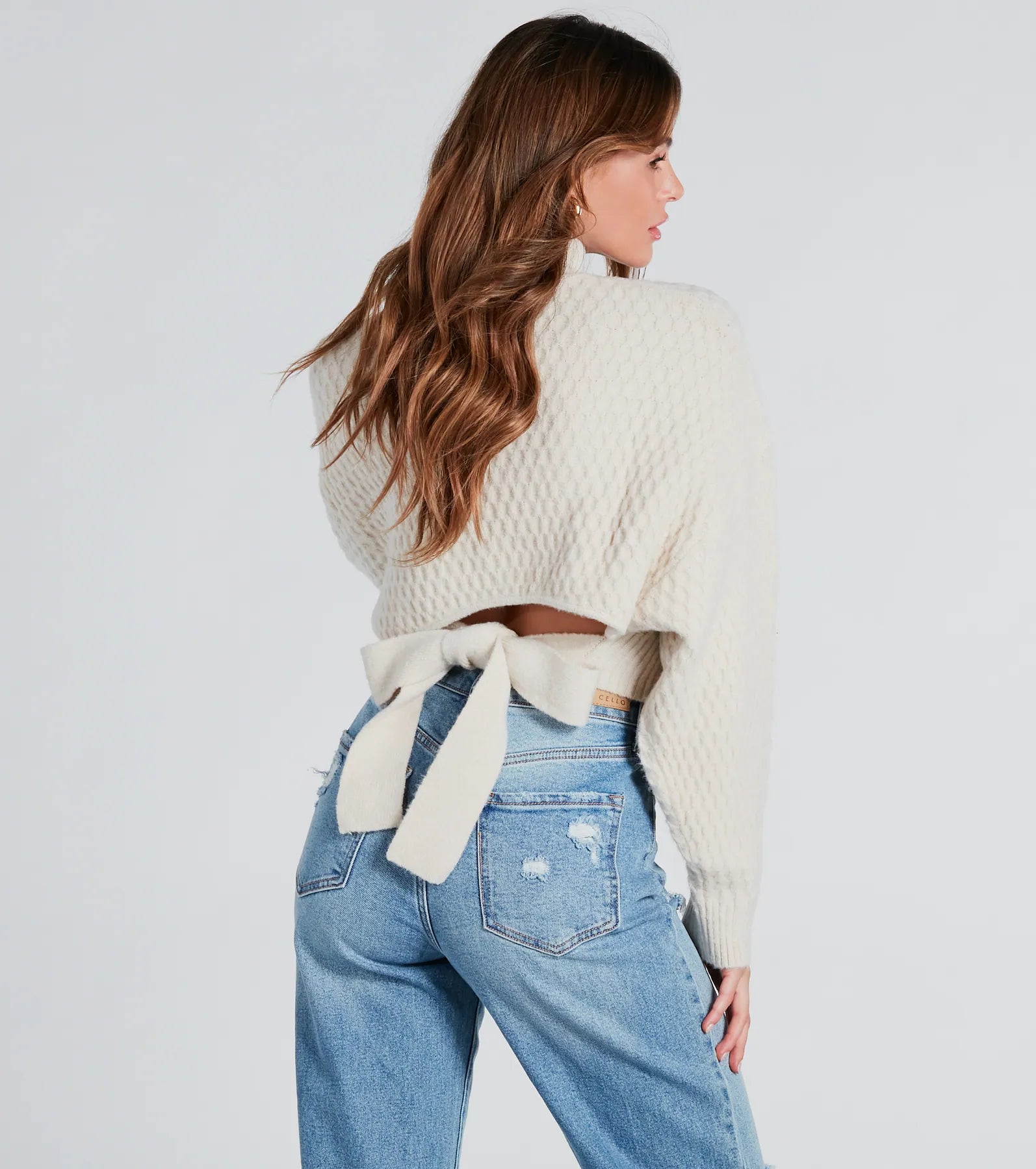 Amp Up The Coziness Mock Neck Cropped Sweater