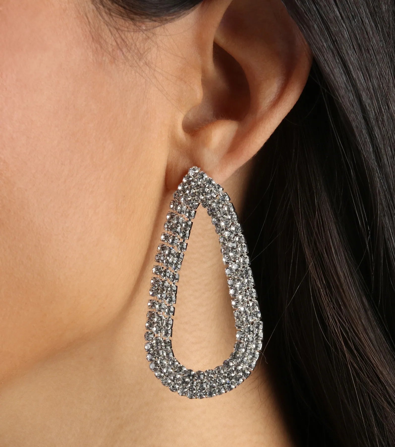 Casual Allure Cubic Zirconia Teardrop Earrings