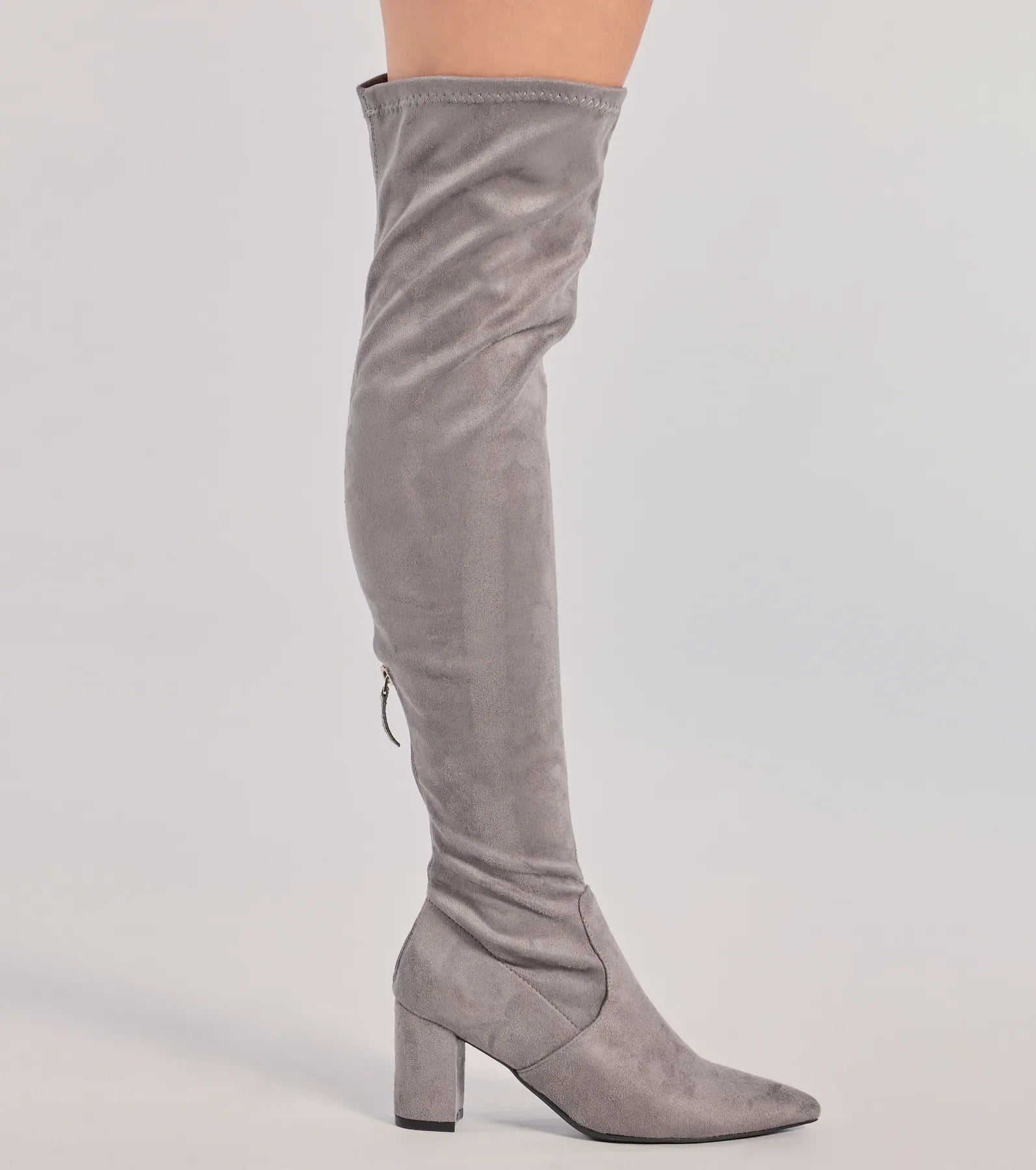 Feelin' Fab Faux Suede Over-The-Knee Boots