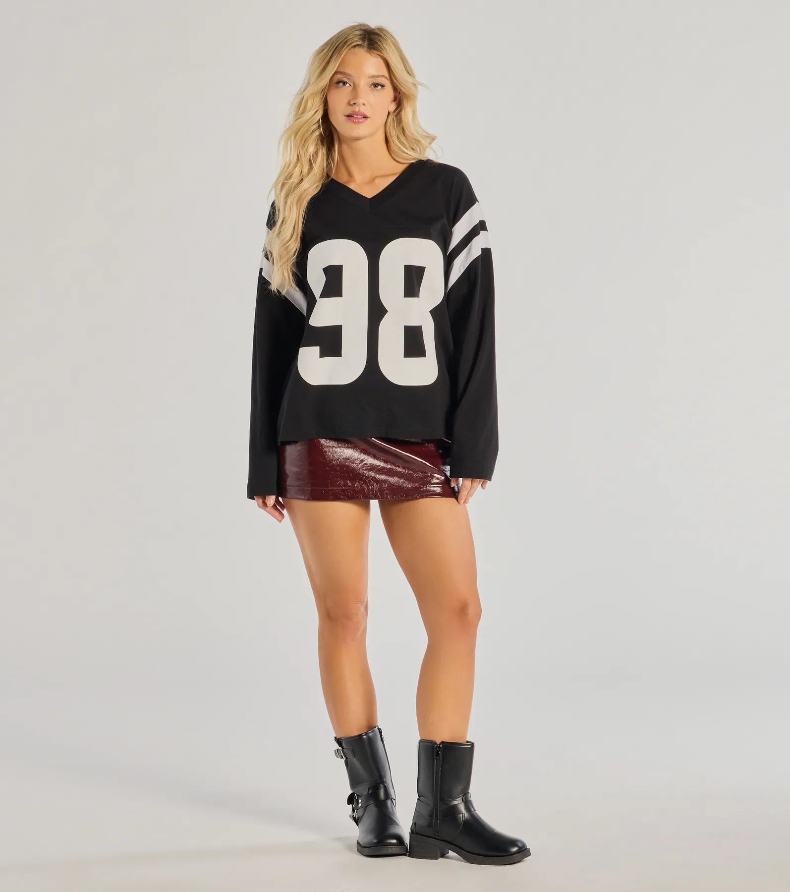 98 Oversized Long Sleeve Tunic