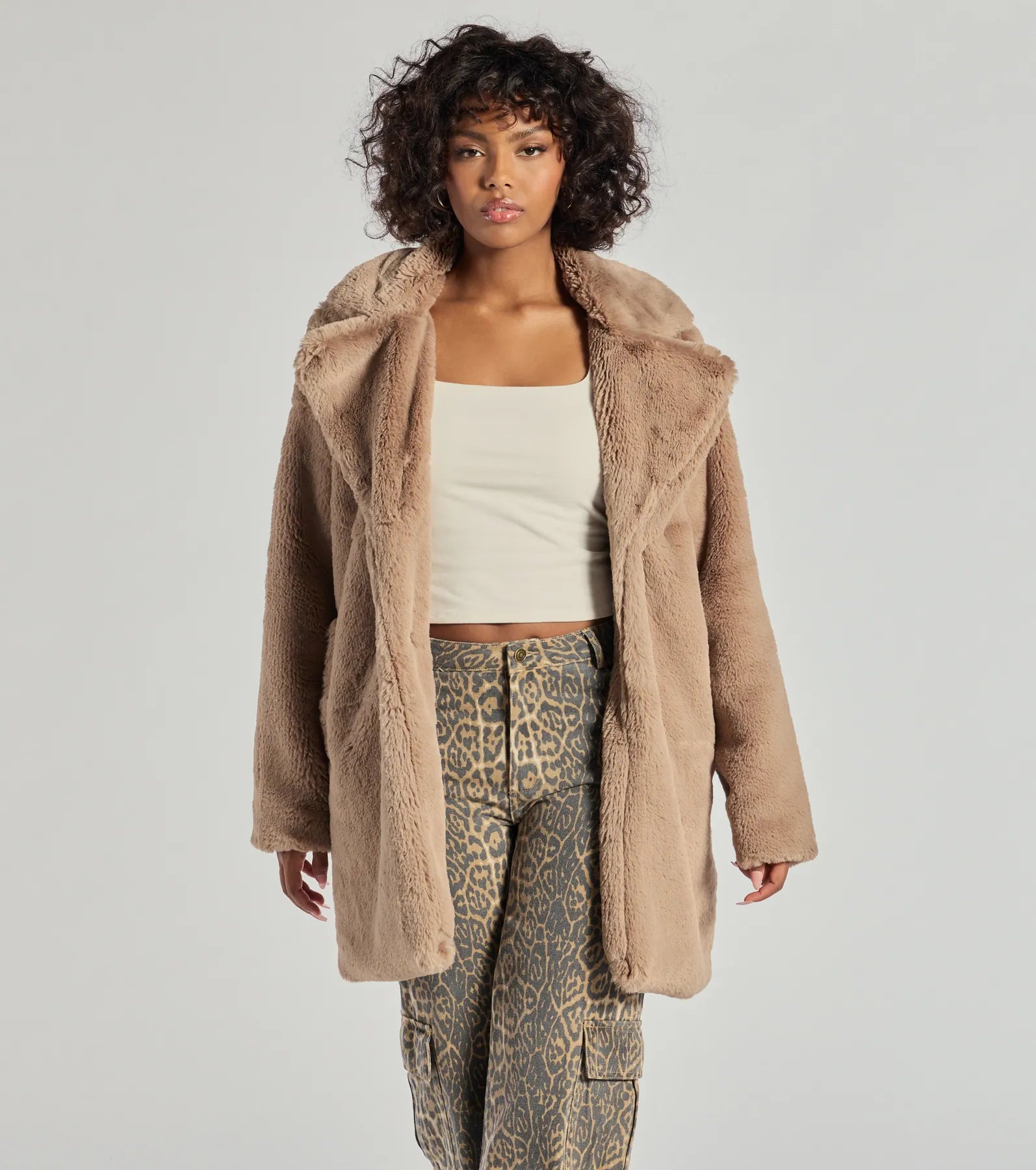 Luxe Layer Faux Fur Trench Coat