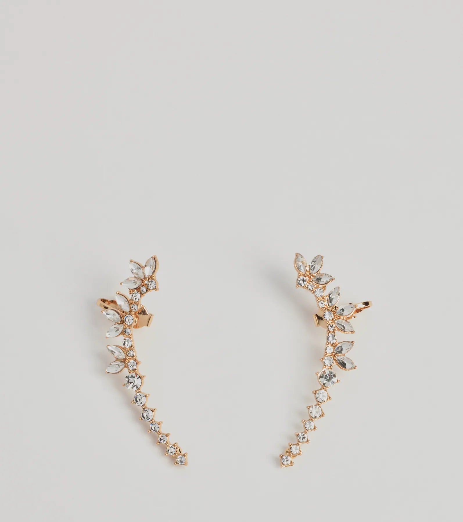 Glam Shine Rhinestone Two-Pack Ear Crawler Set