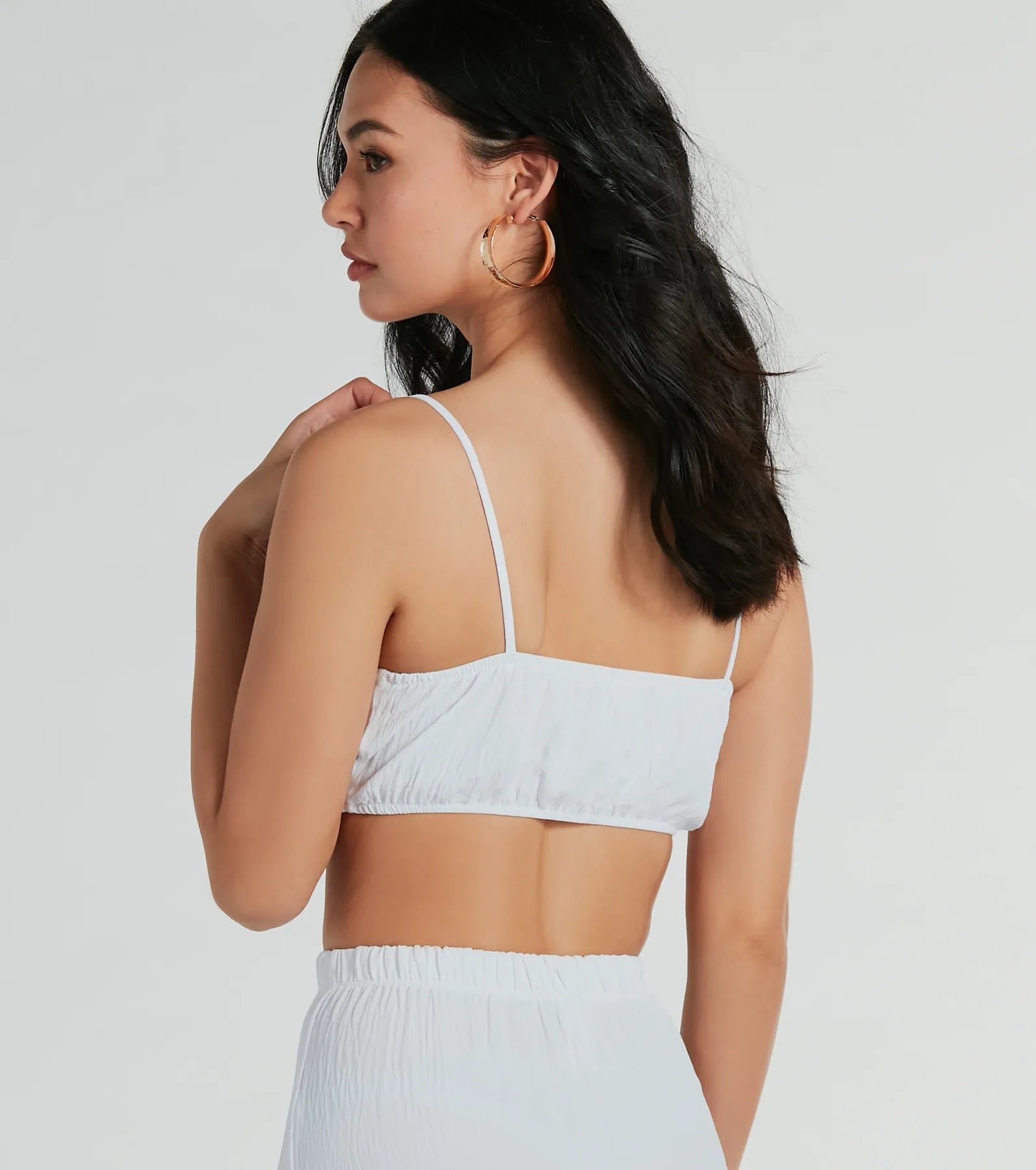 Flawless Duo Ruched Tube Crop Top