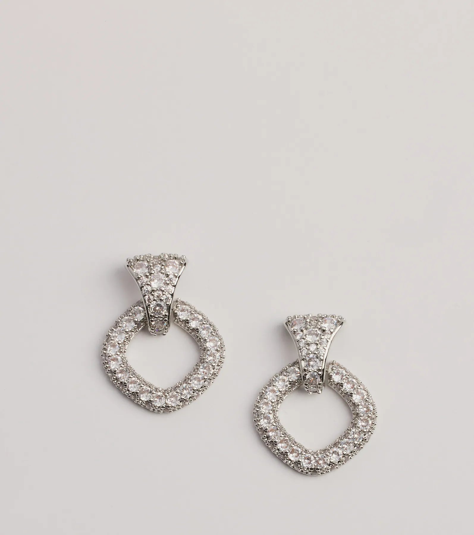 Glimmer Girlie Rhinestone Hoop Earrings