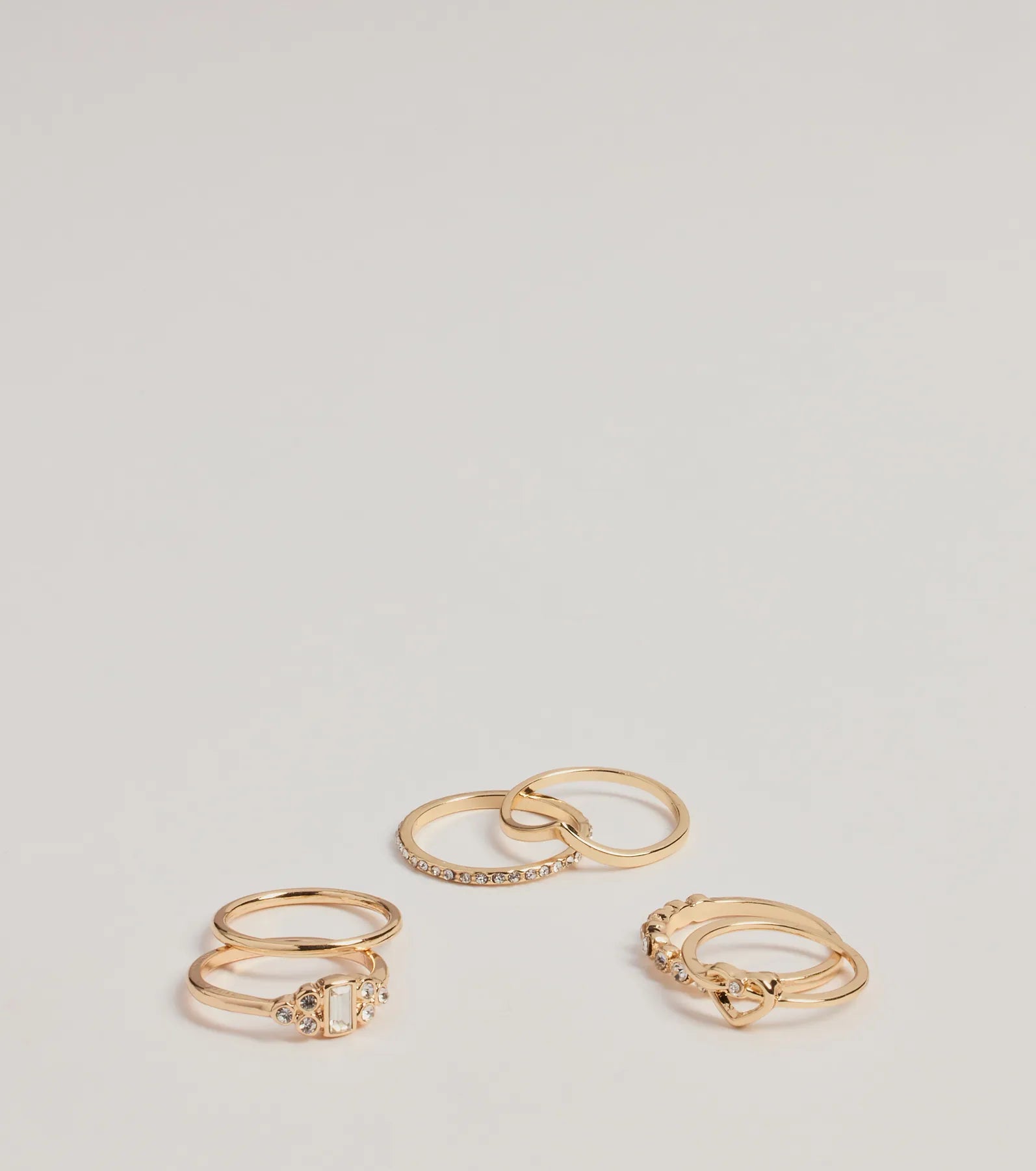 Glam Dainty Details Multi Ring Pack