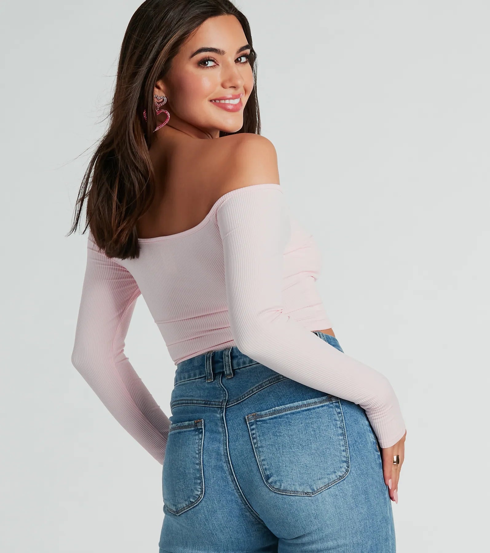 Nothing Sweeter Off-The-Shoulder Crop Top